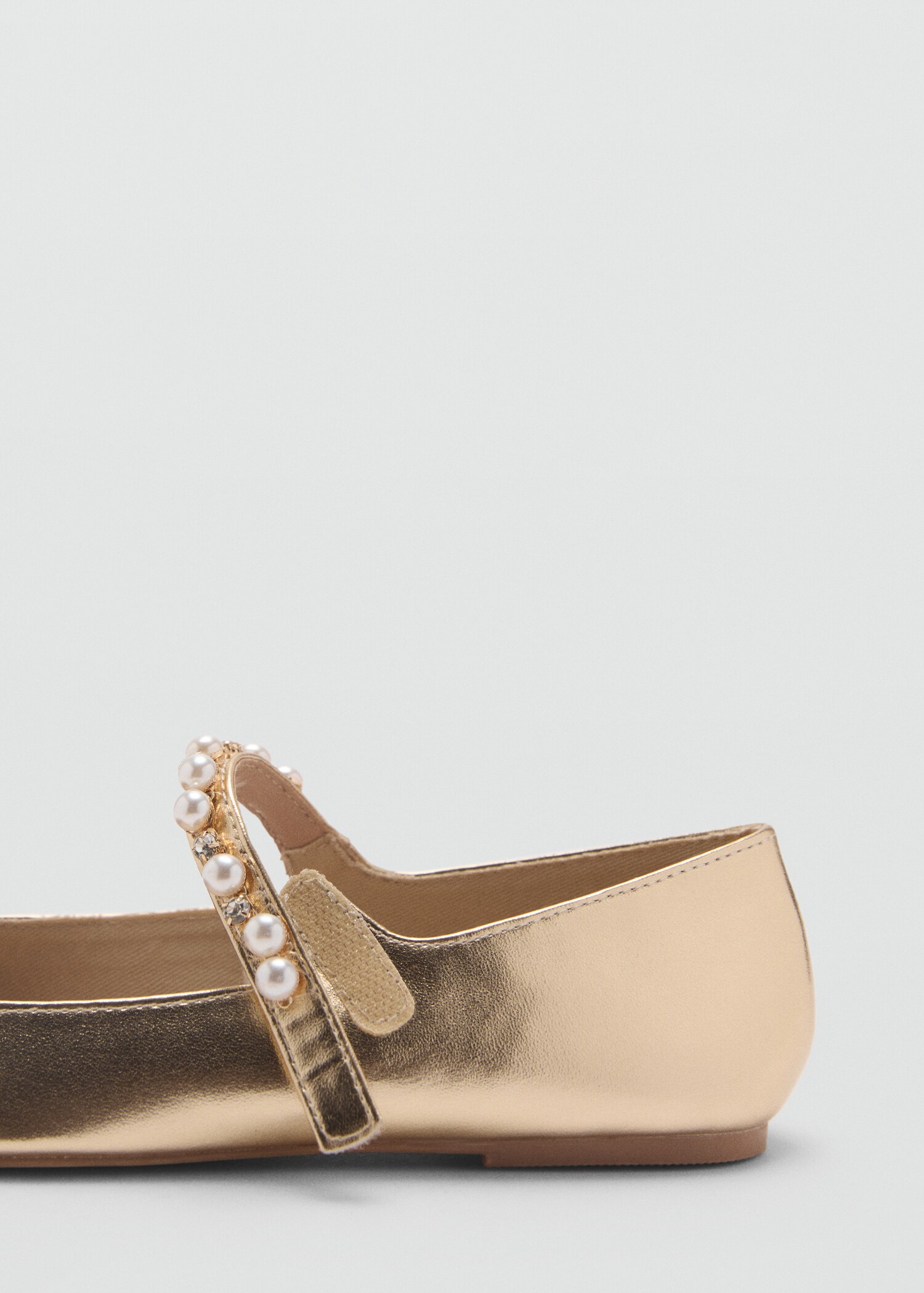 Metallic pearl ballet flats - Details of the article 1