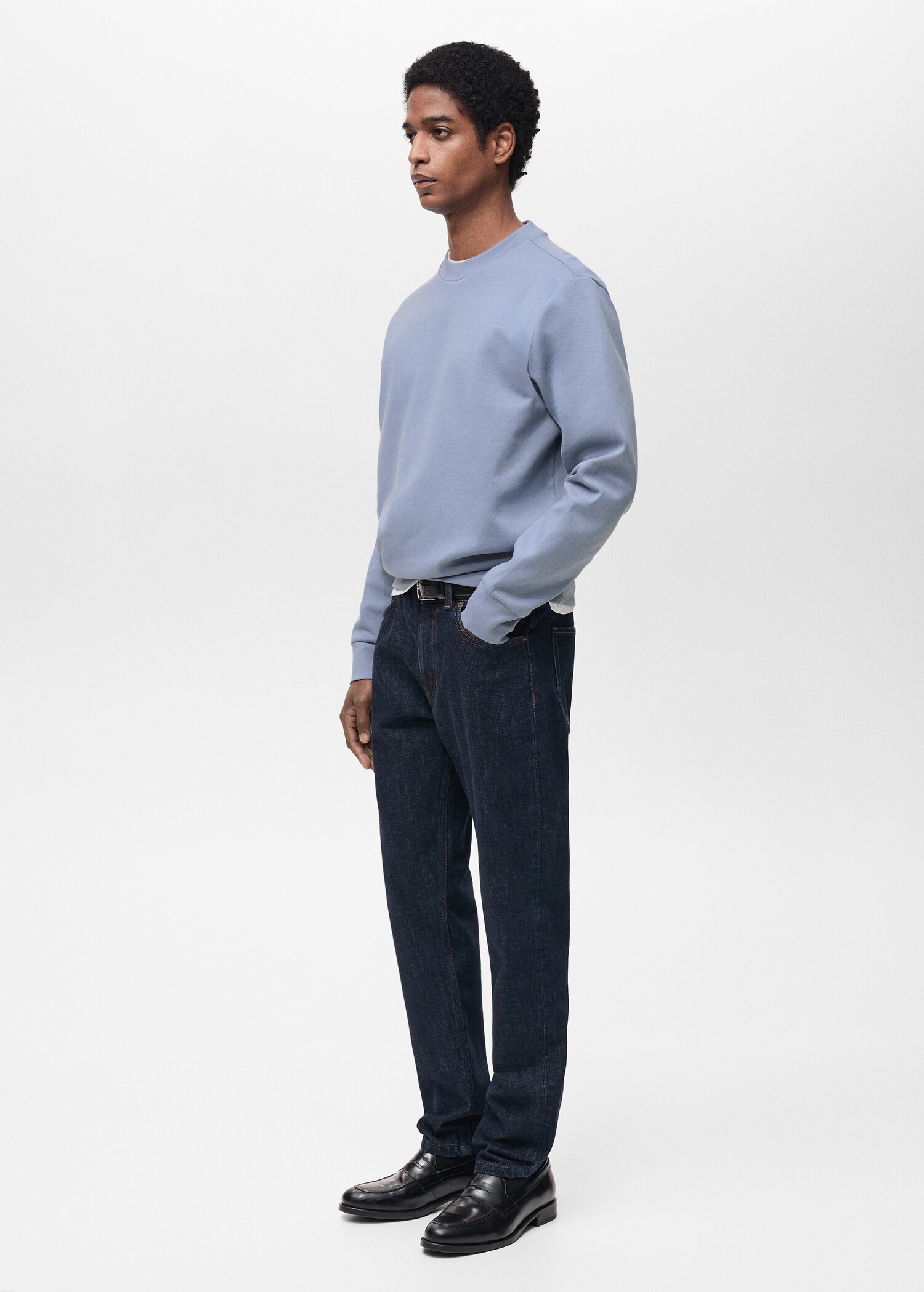 Regular kesim pamuklu sweatshirt - Ürün detayı 2