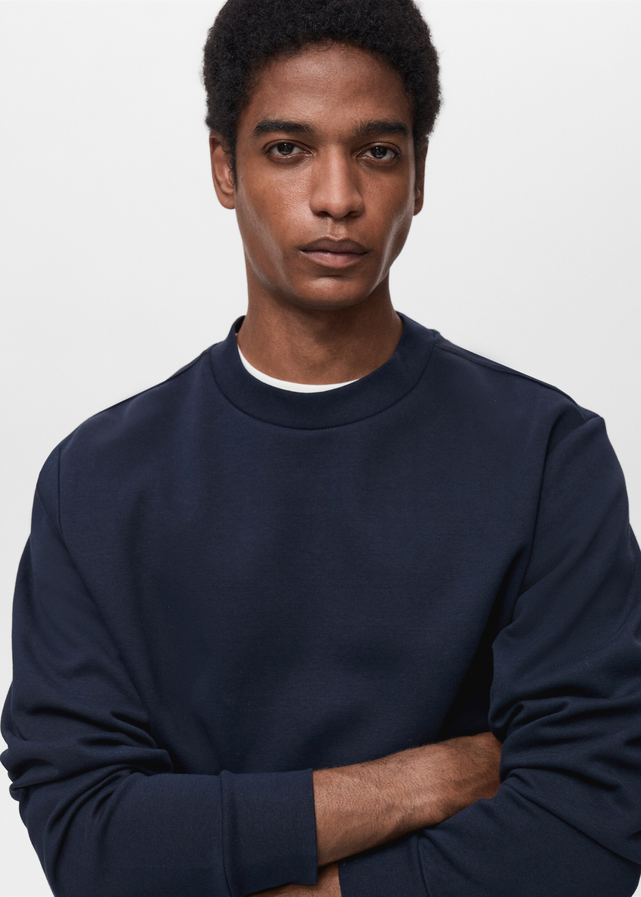 Regular-fit cotton sweatshirt - Details of the article 1
