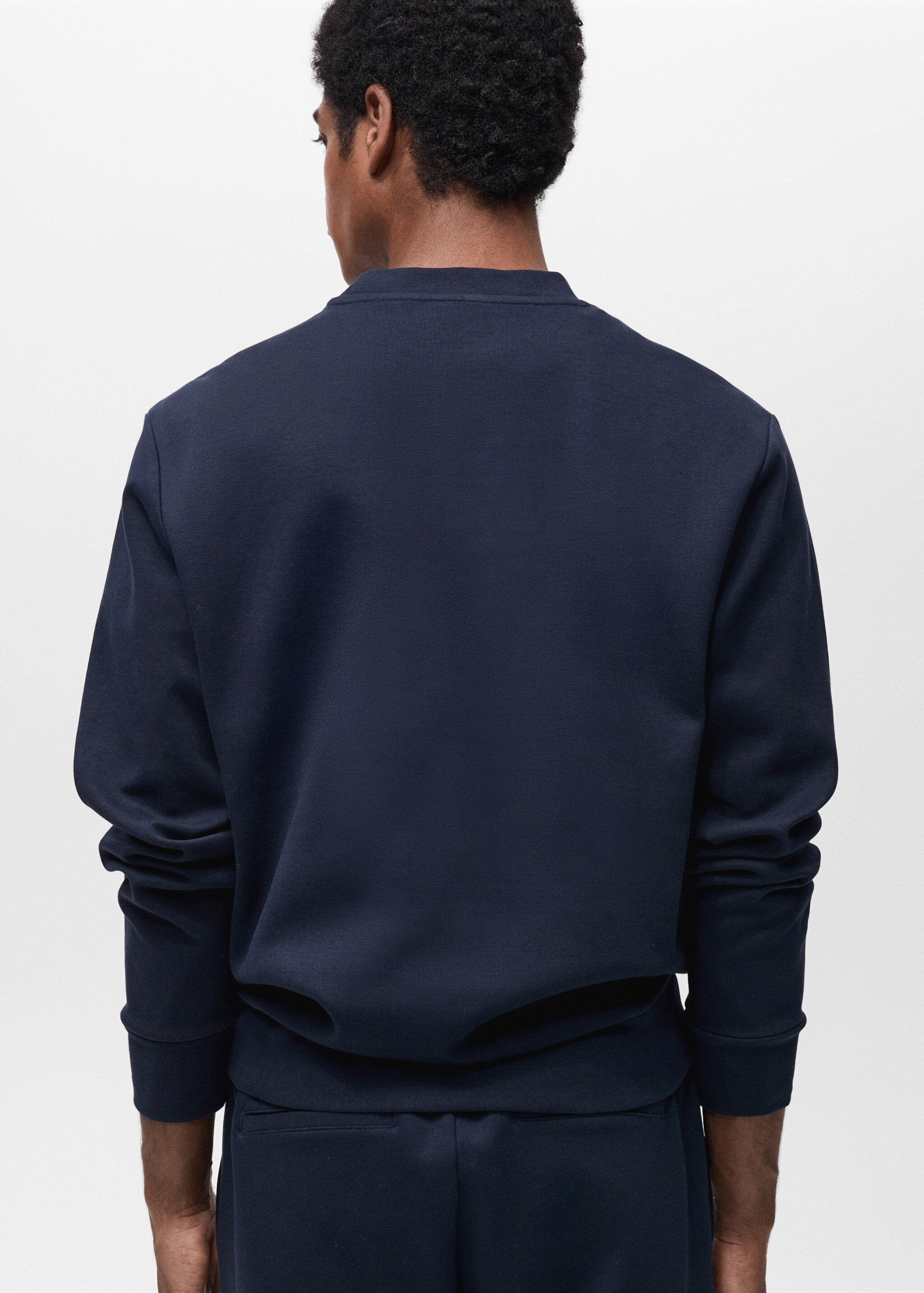 Regular-fit cotton sweatshirt - Reverse of the article