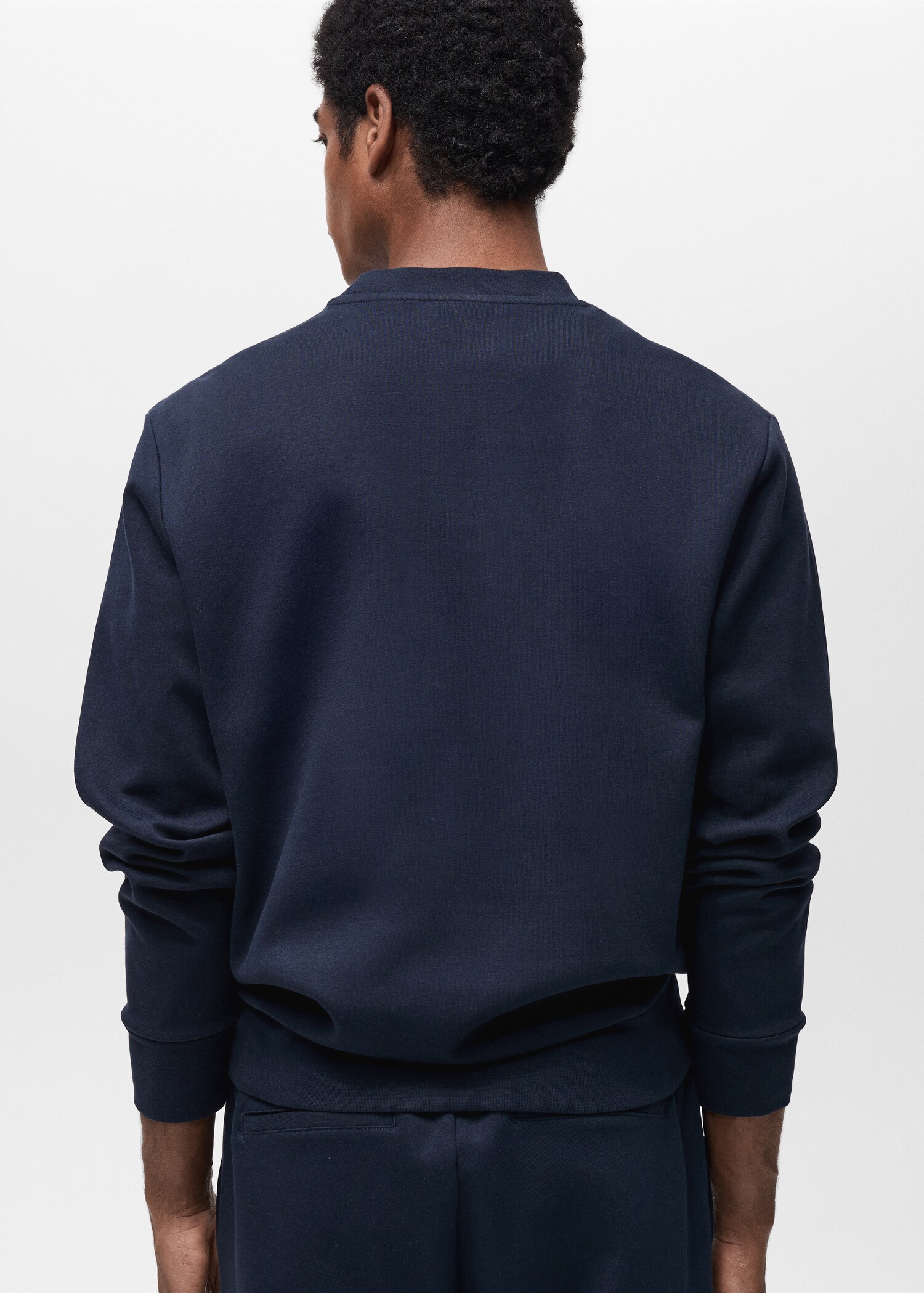 Regular-fit cotton sweatshirt - Reverse of the article