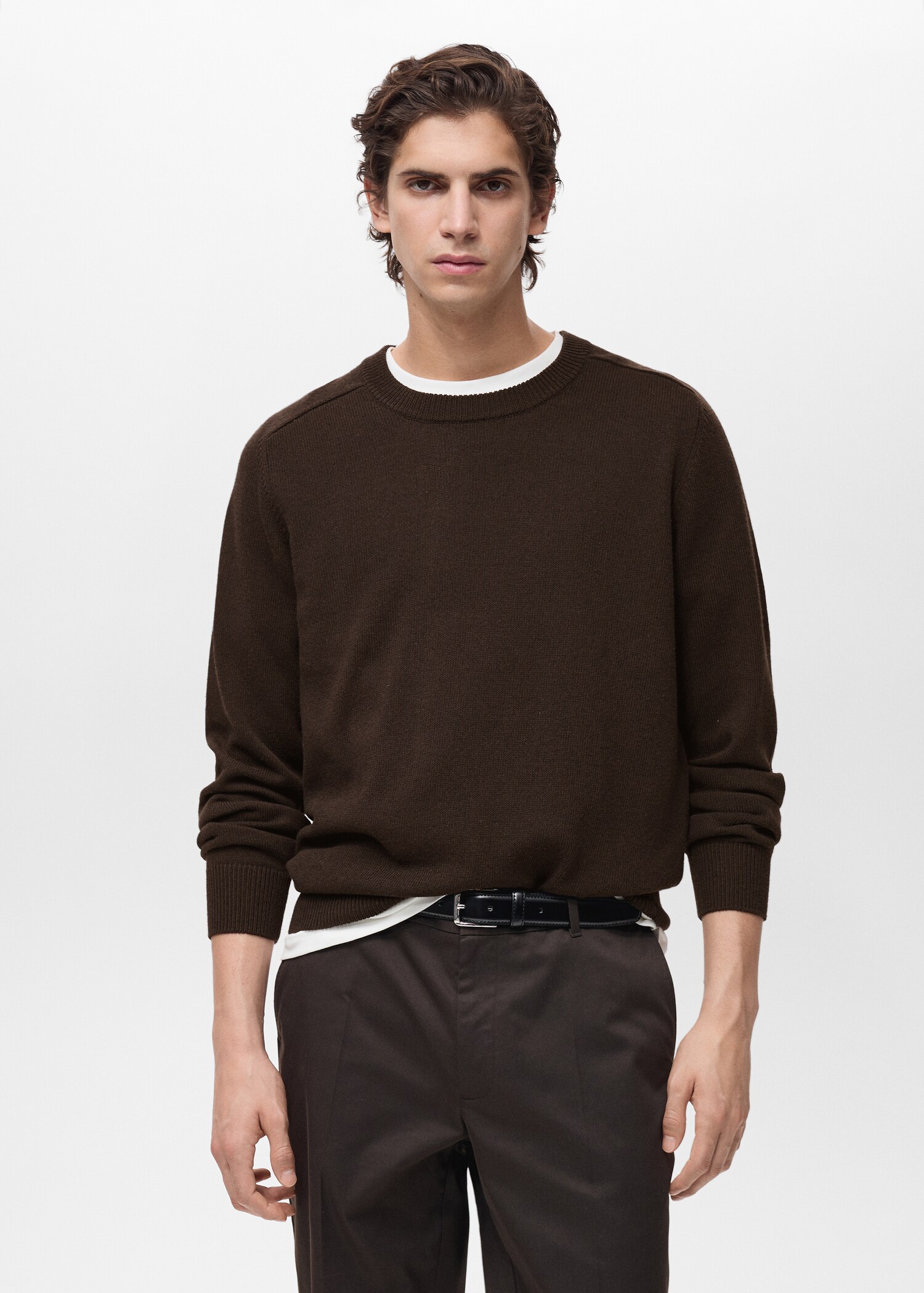 Knitted cotton sweater - Medium plane