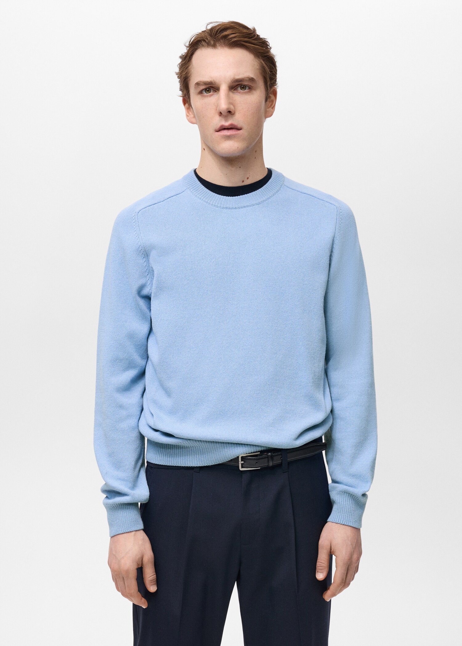 Knitted cotton sweater - Medium plane