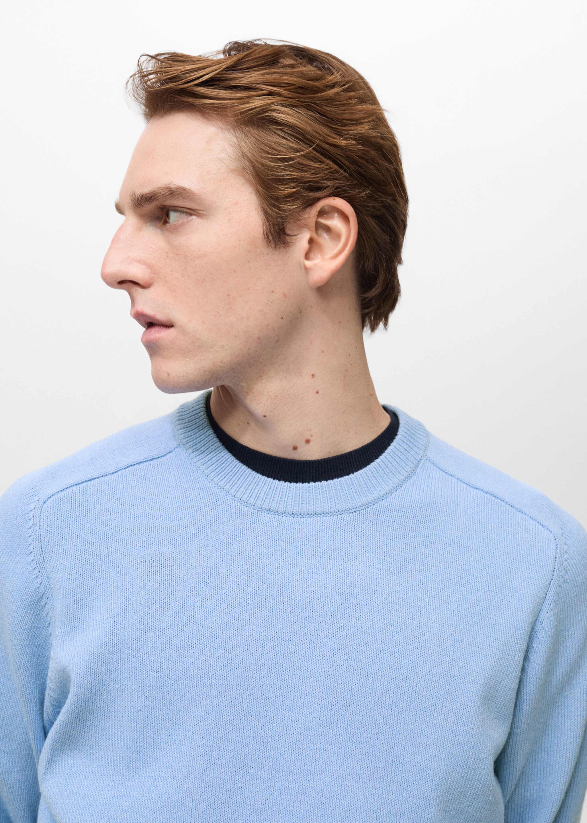 Knitted cotton sweater - Details of the article 1