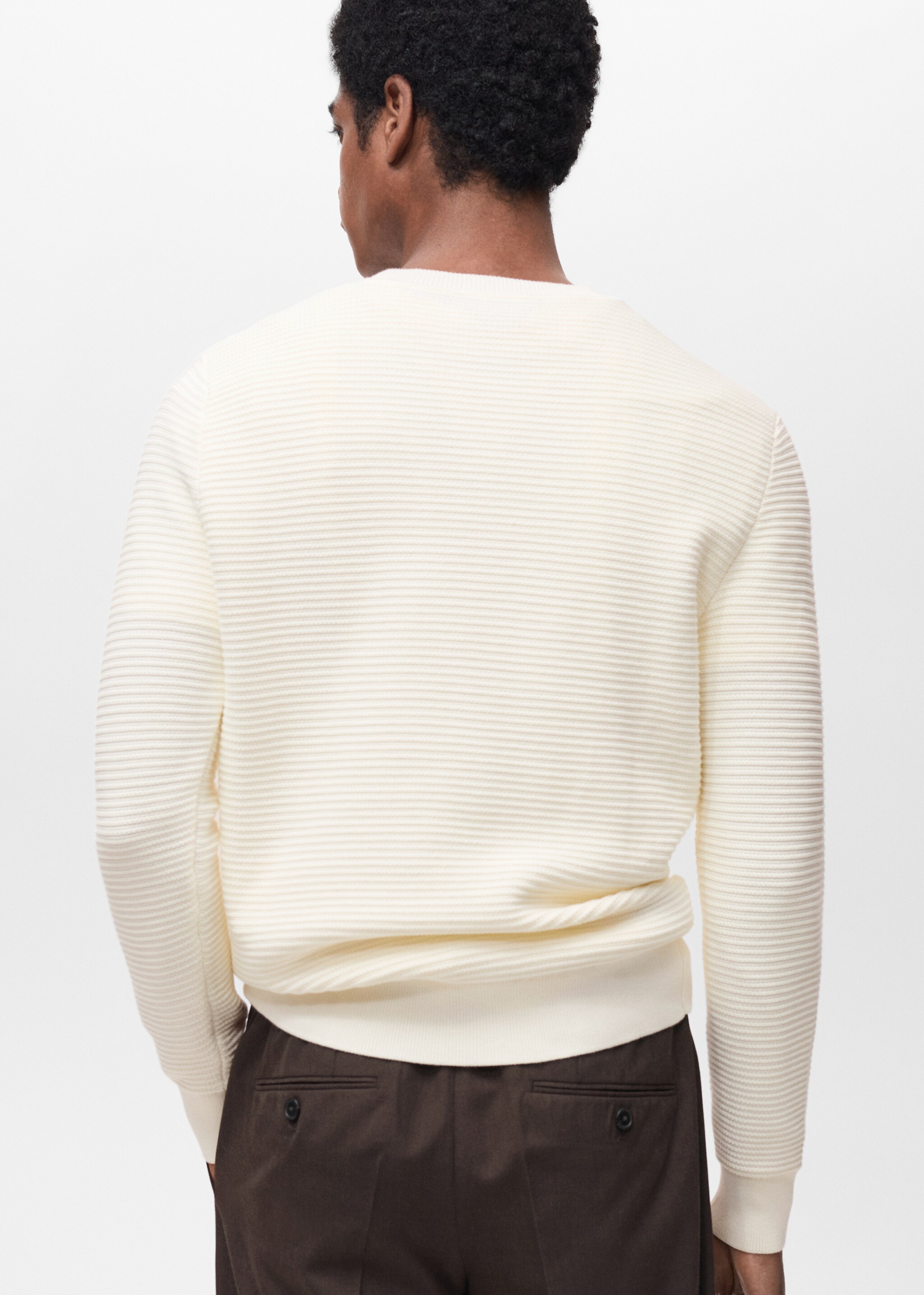 Pull 100 % coton tressé - Verso de l’article