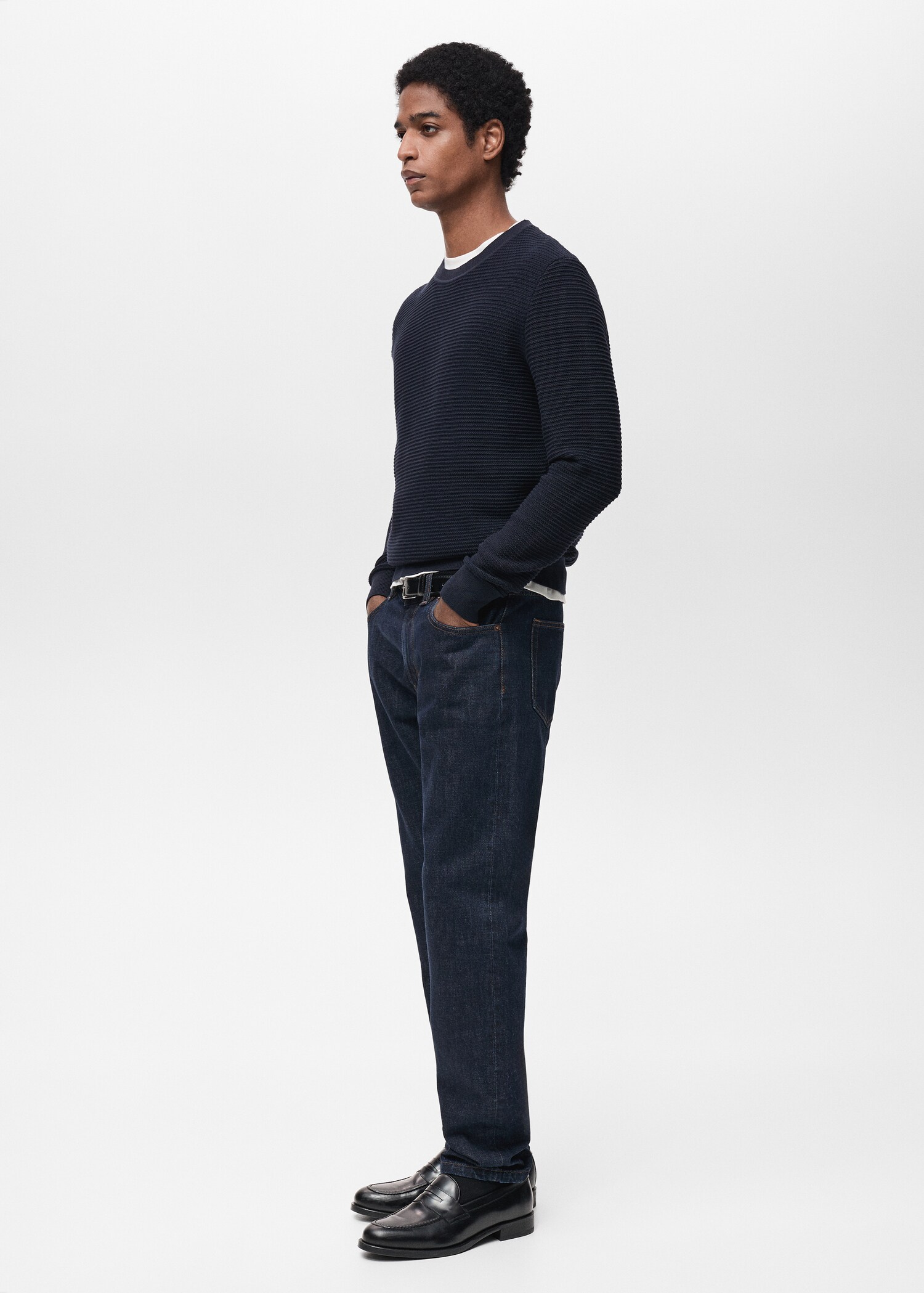 100% cotton braided sweater - Details of the article 2