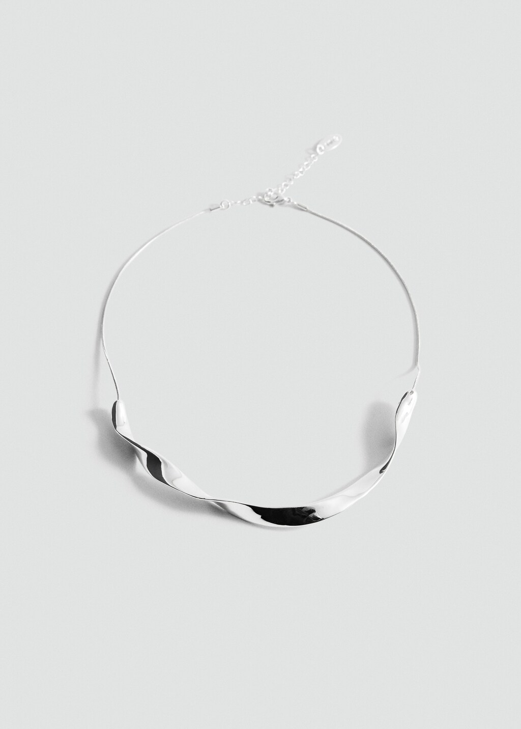 Collana d'argento 925, serpente ondulato lucido, catena Collana d'argento 925, serpente ondulato lucido, catena