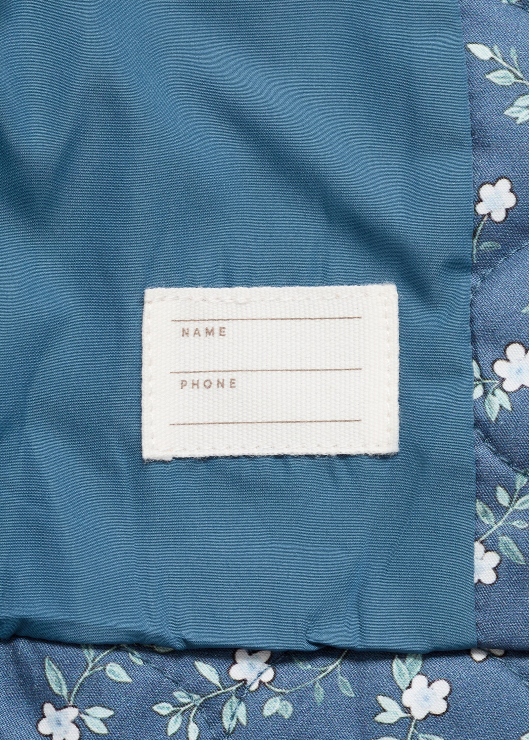 Flowers print quilted anorak - Details of the article 0
