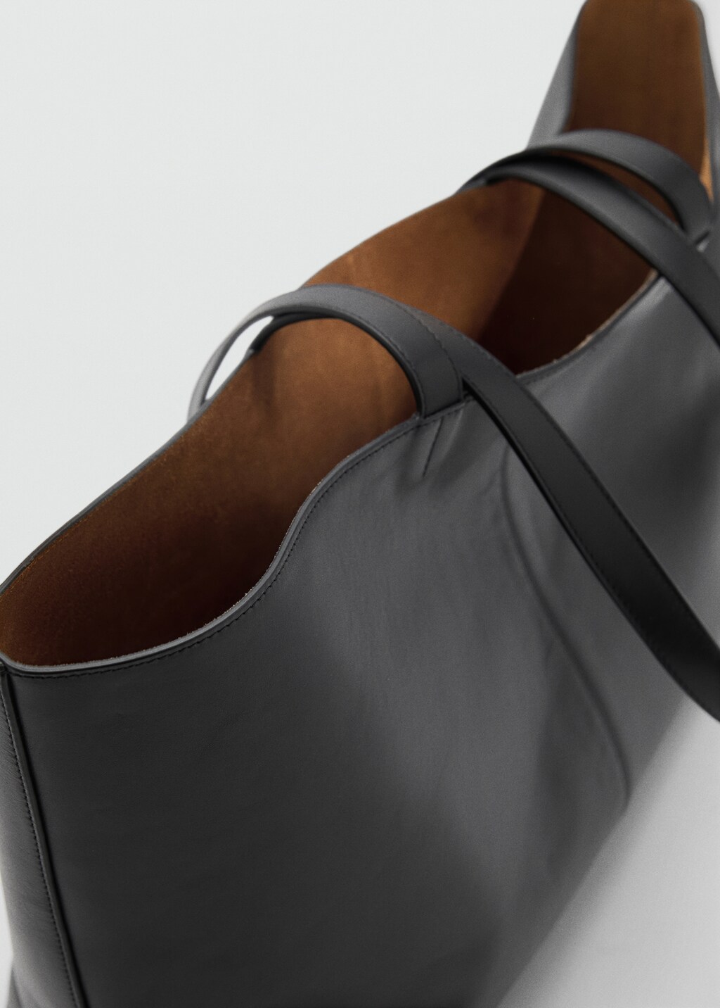 Shopper bag with double handle - Women | MANGO Japan