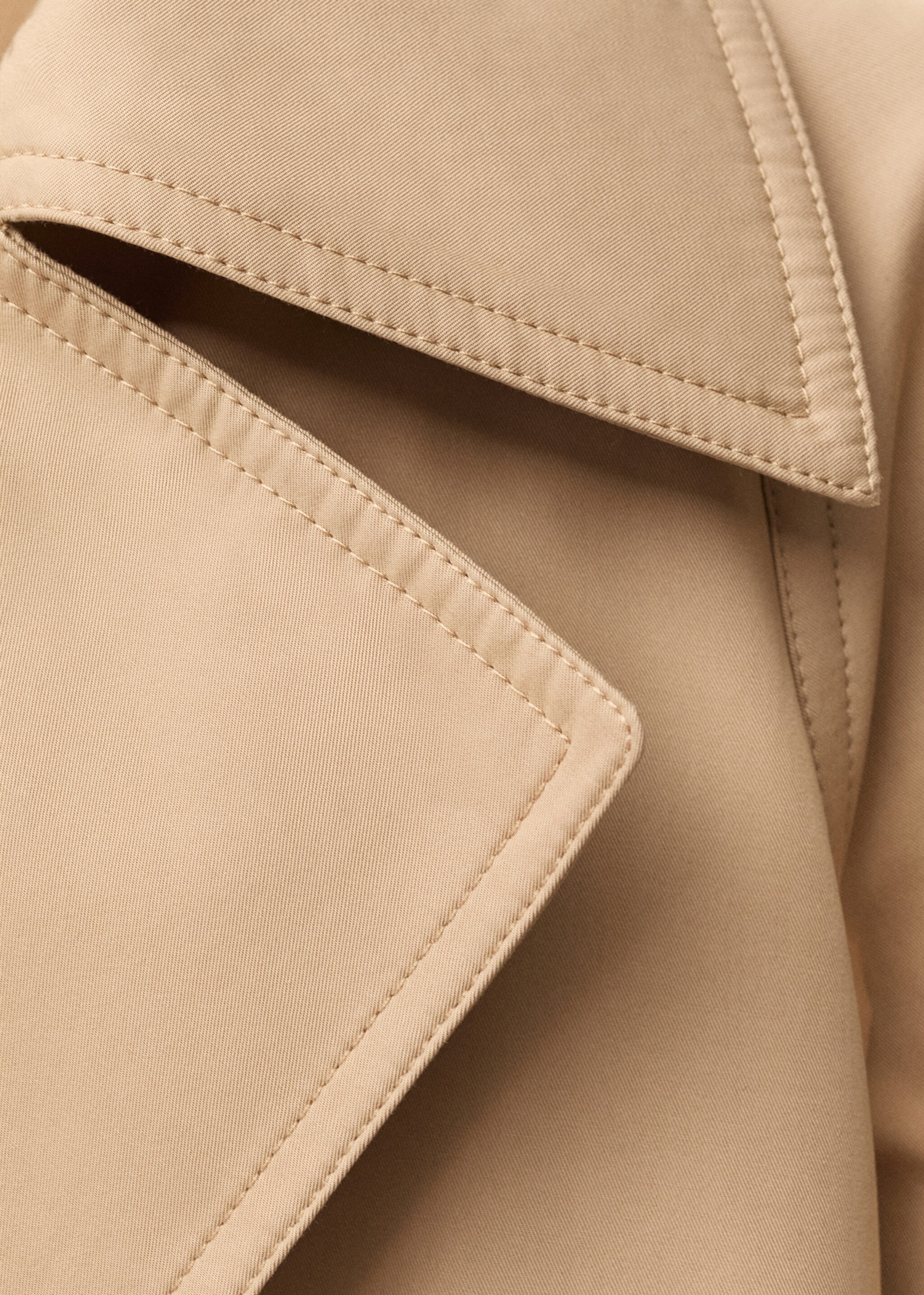 Dlouhý bavlněný trenčkot oversize - Detail zboží 8
