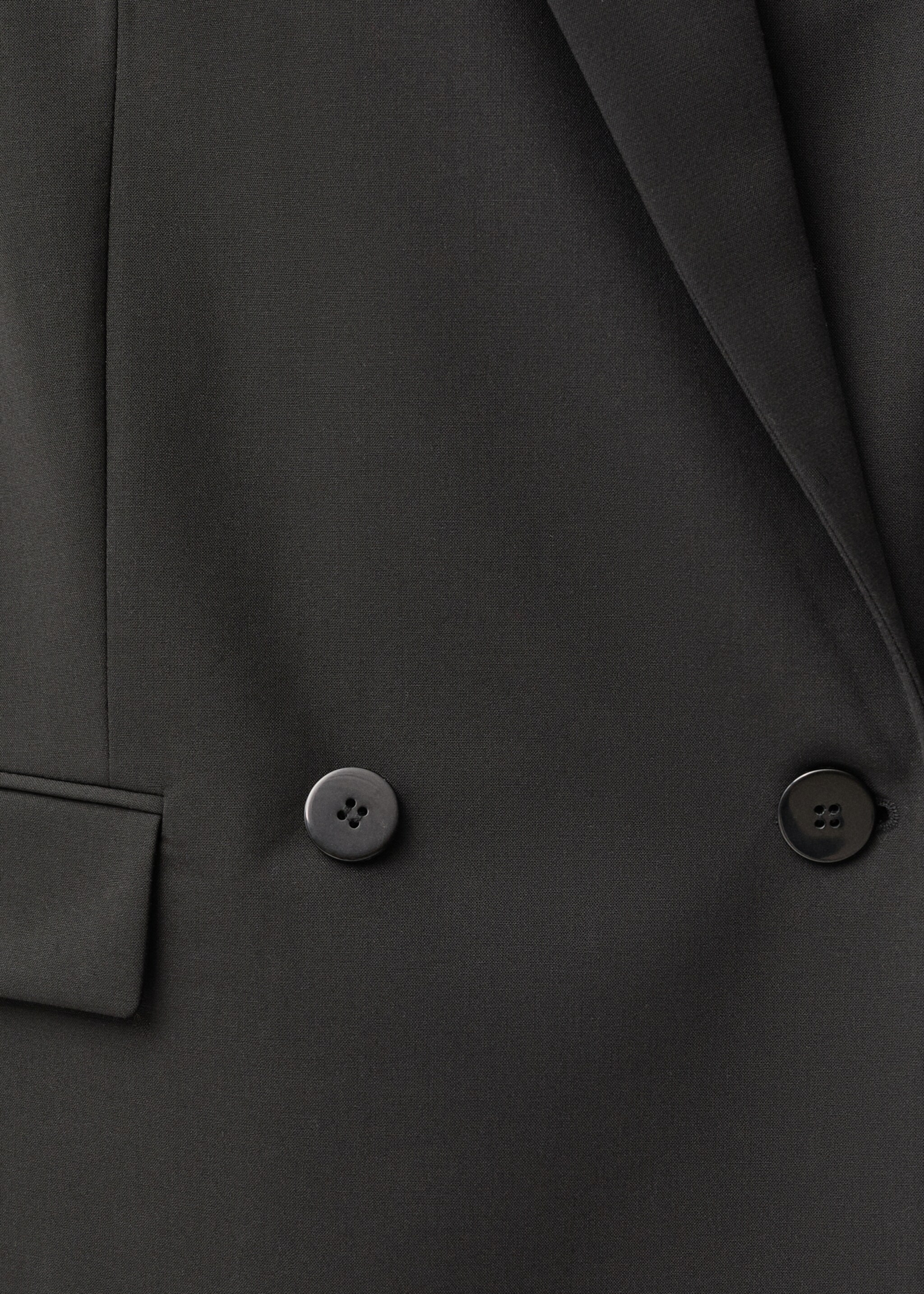 Wool-blend waistcoat with lapels - Details of the article 0