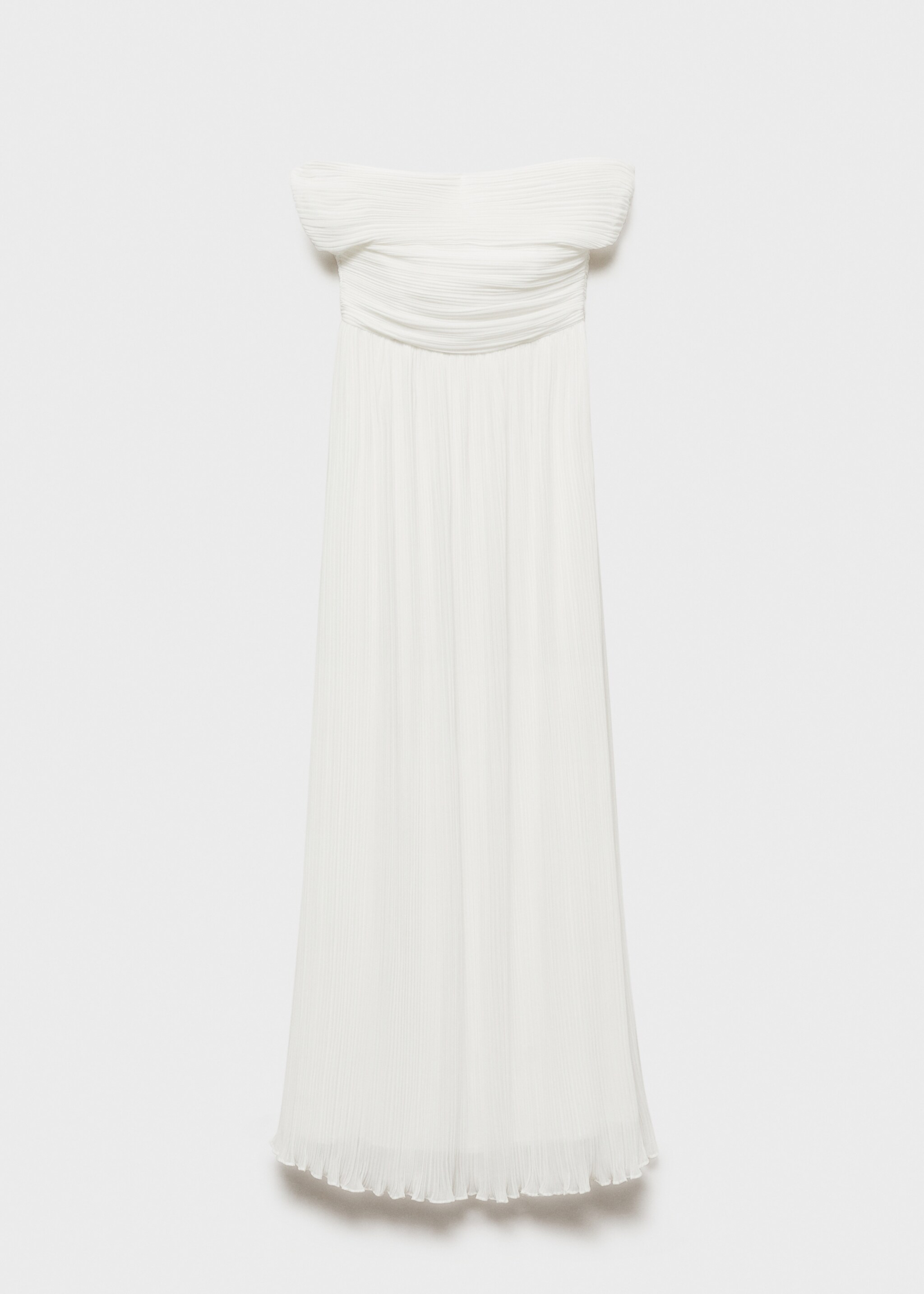 Vestido plisado hombros descubiertos - Artículo sin modelo
