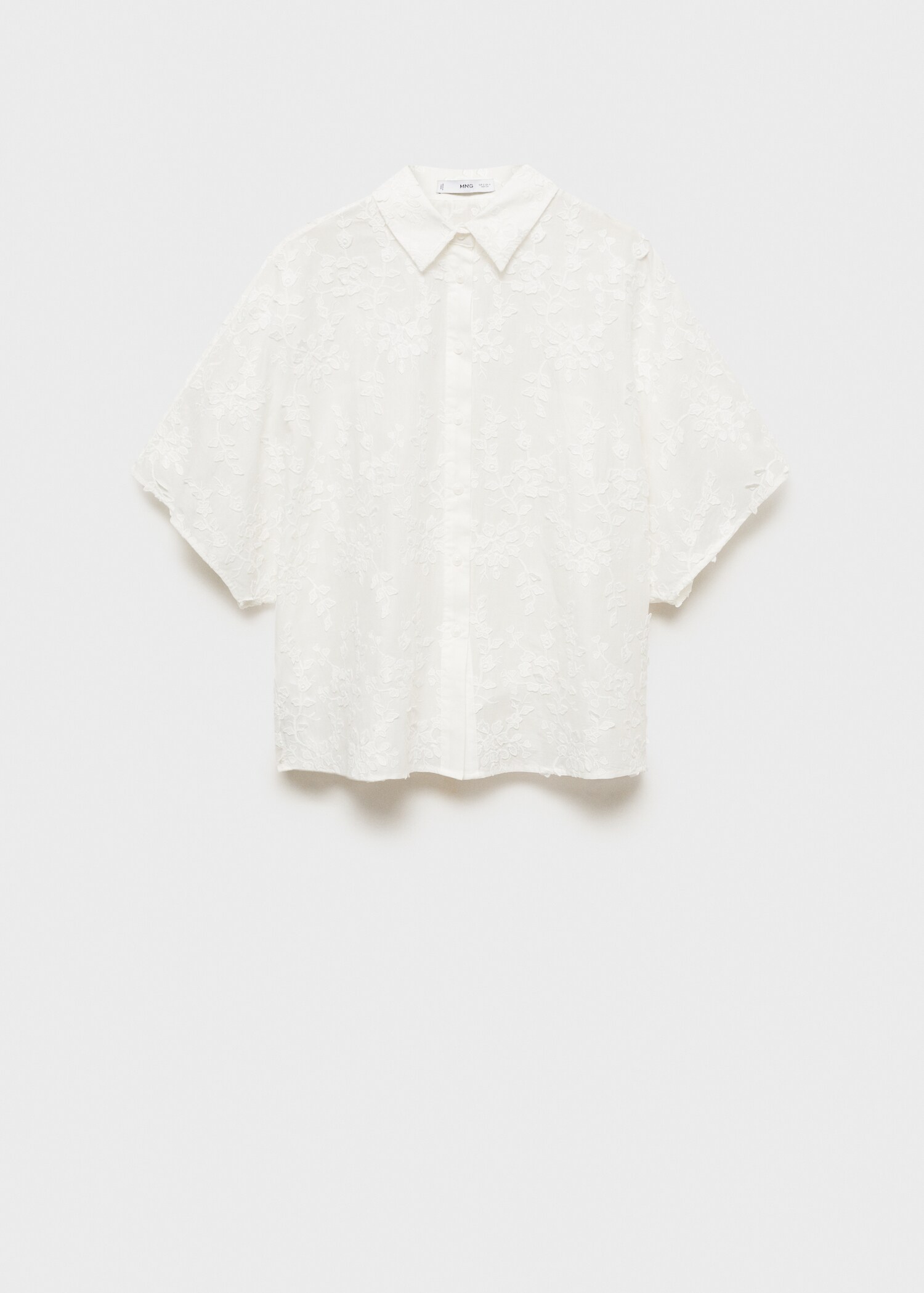 Camisa bordada manga corta - Artículo sin modelo