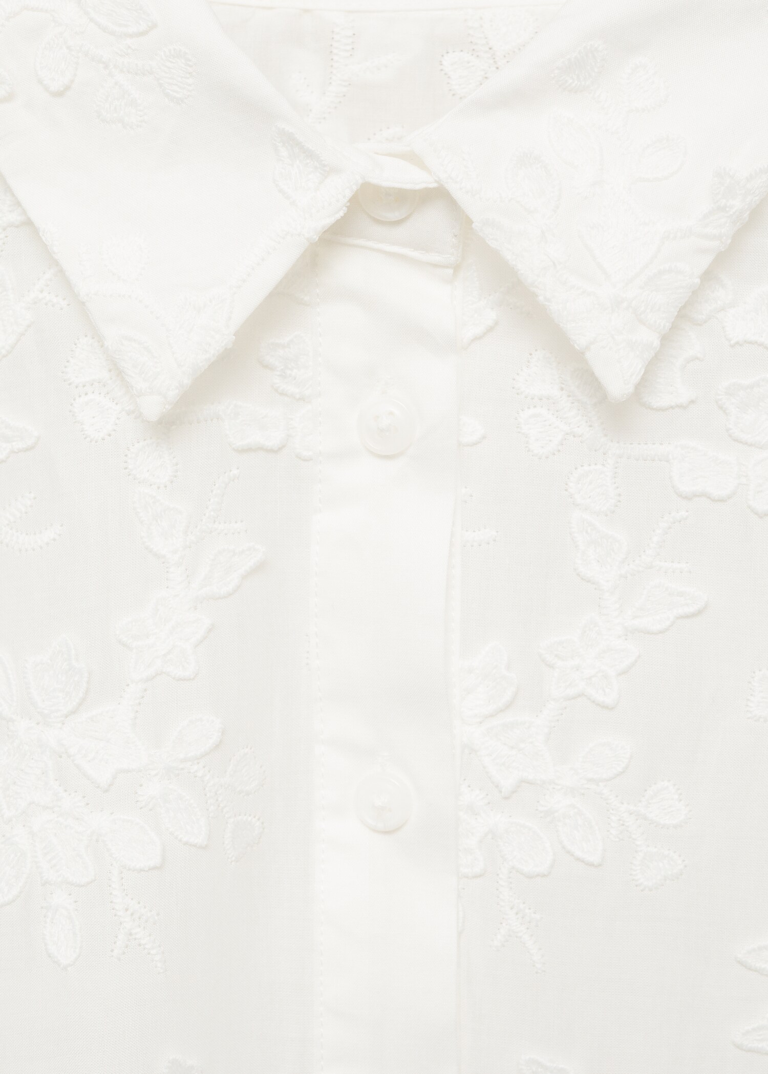 Camisa bordada manga corta - Detalle del artículo 8
