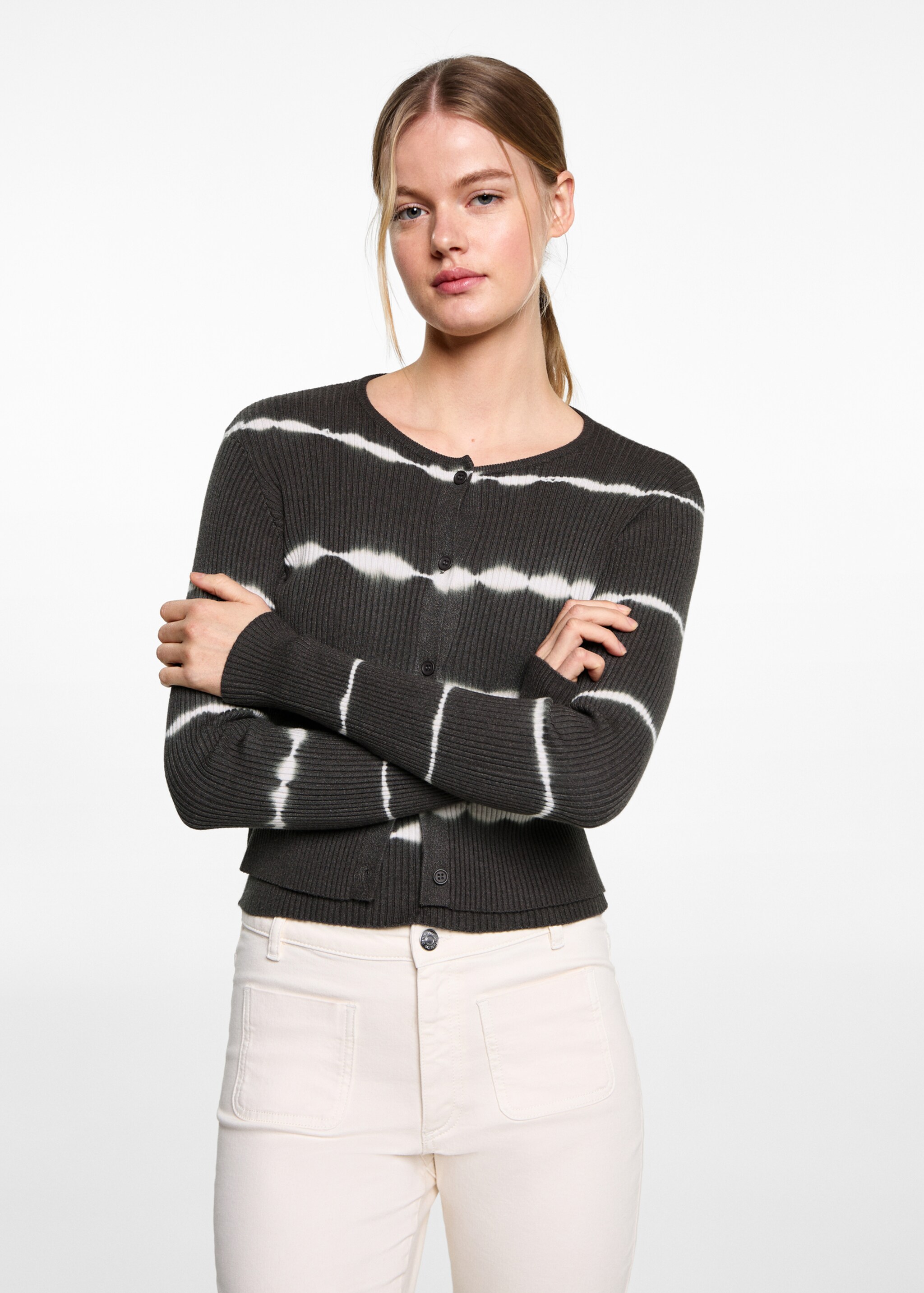 Fine-knit cardigan - Medium plane