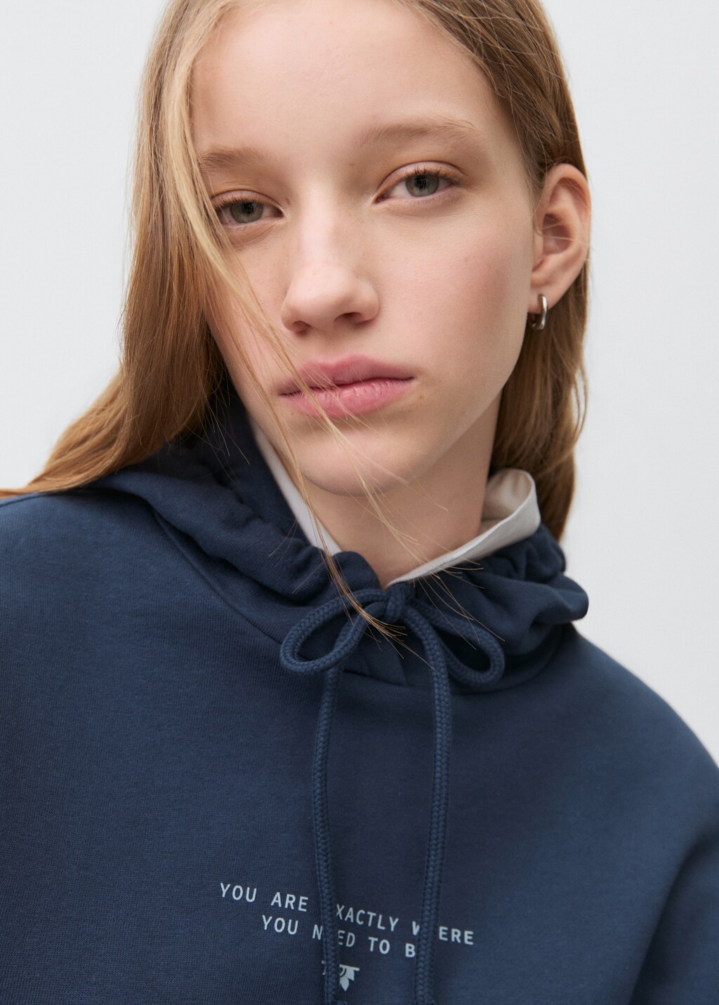 Hoodie cotton sweatshirt - Teen | MANGO USA