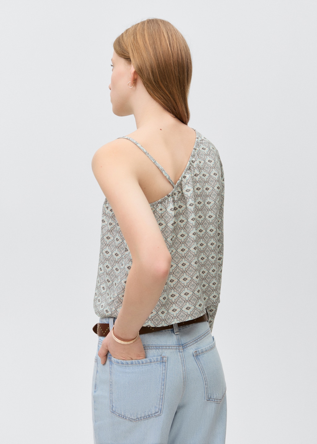 Asymmetrical printed blouse - Teen | MANGO Canada Asymmetrical printed blouse - Teen | MANGO Canada