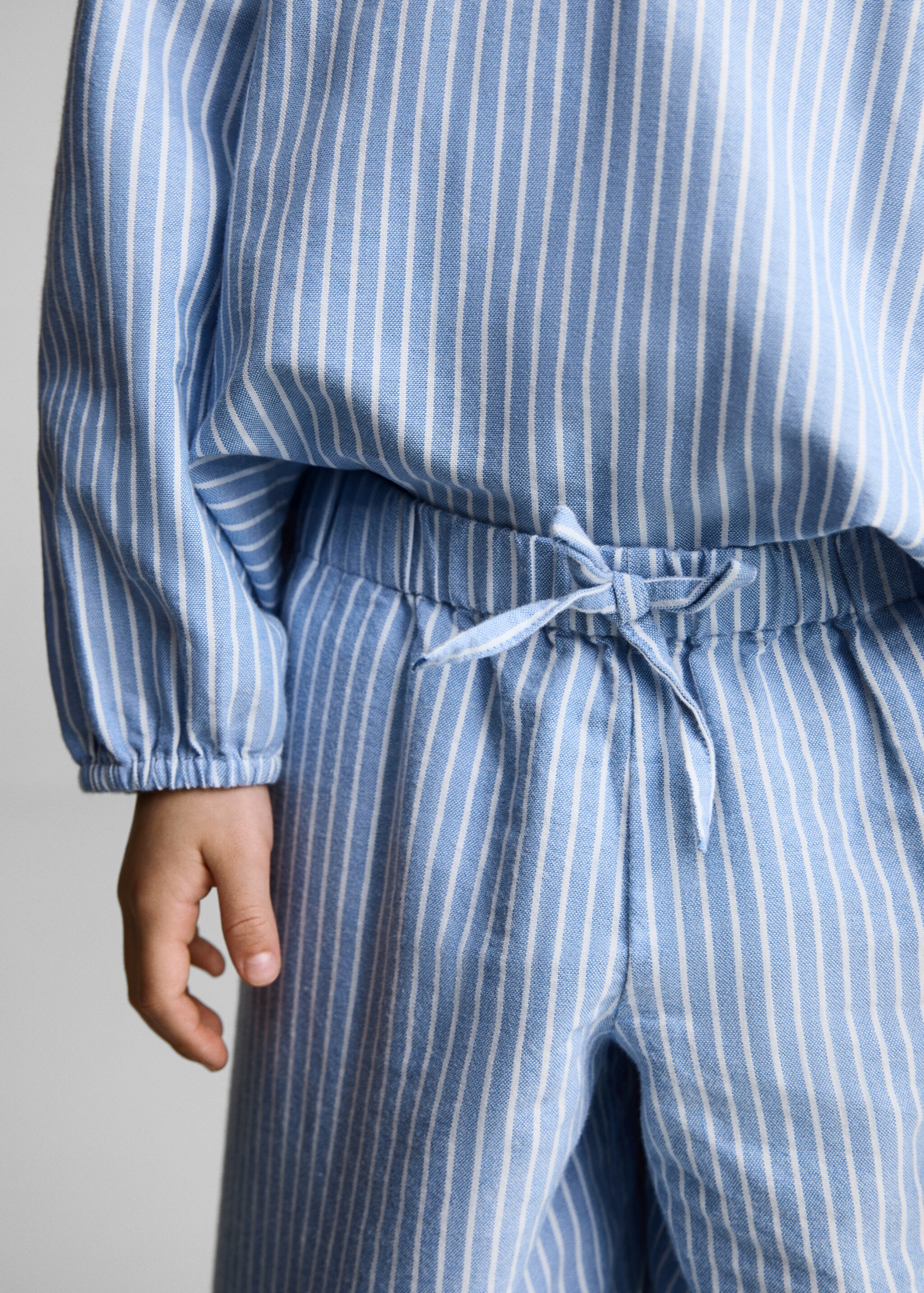 Striped cotton trousers - Details of the article 6