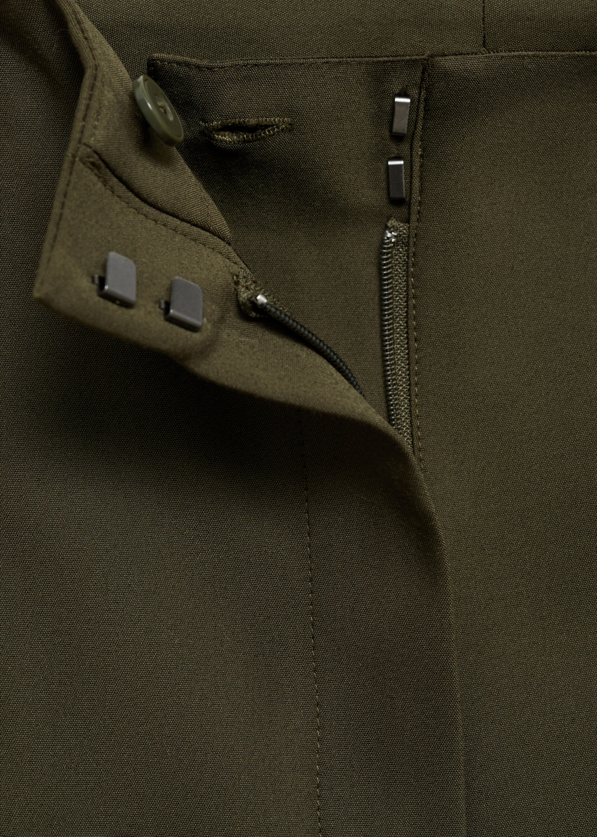 Straight trousers with jewel buttons - Details of the article 0