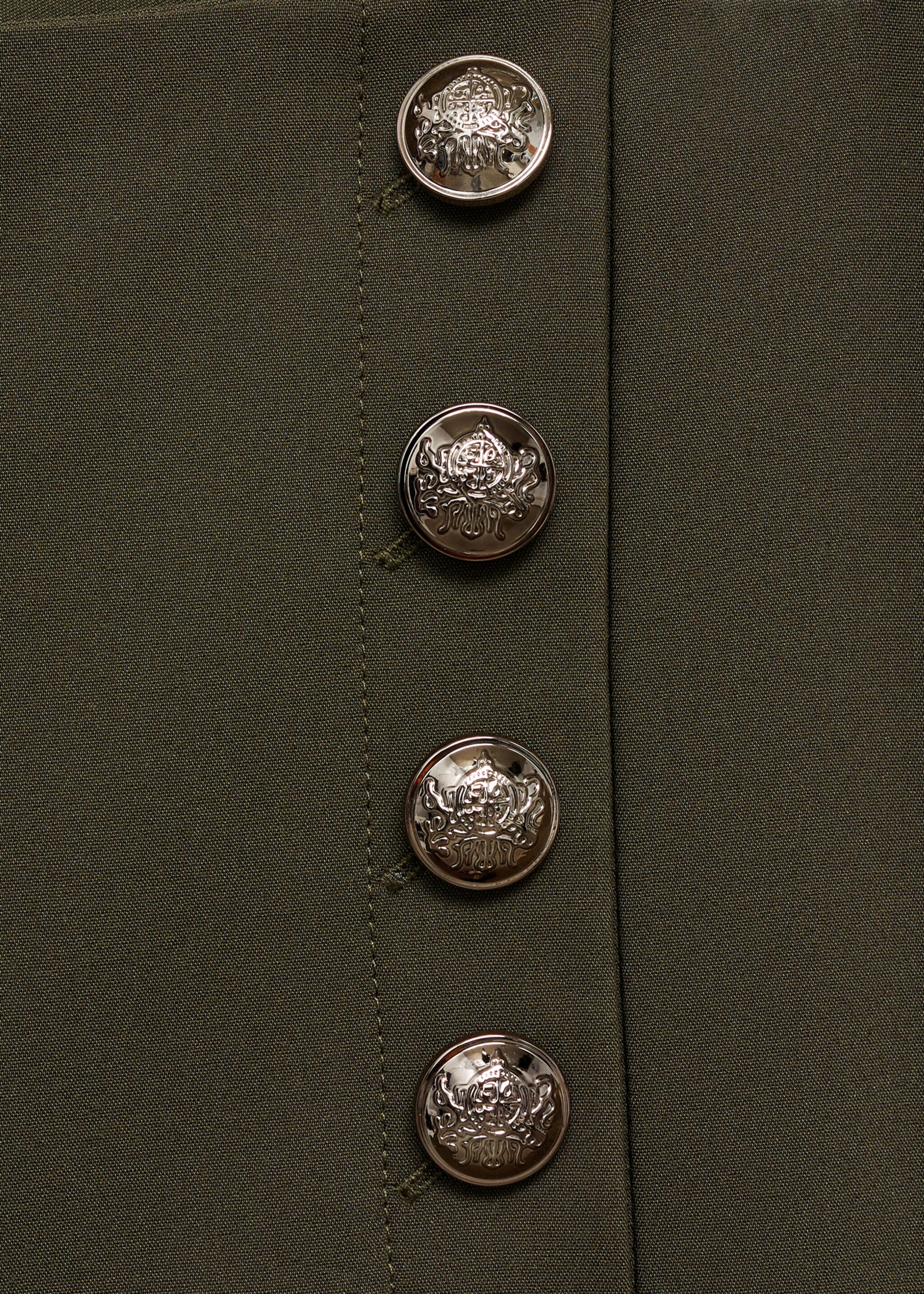 Straight trousers with jewel buttons - Details of the article 8