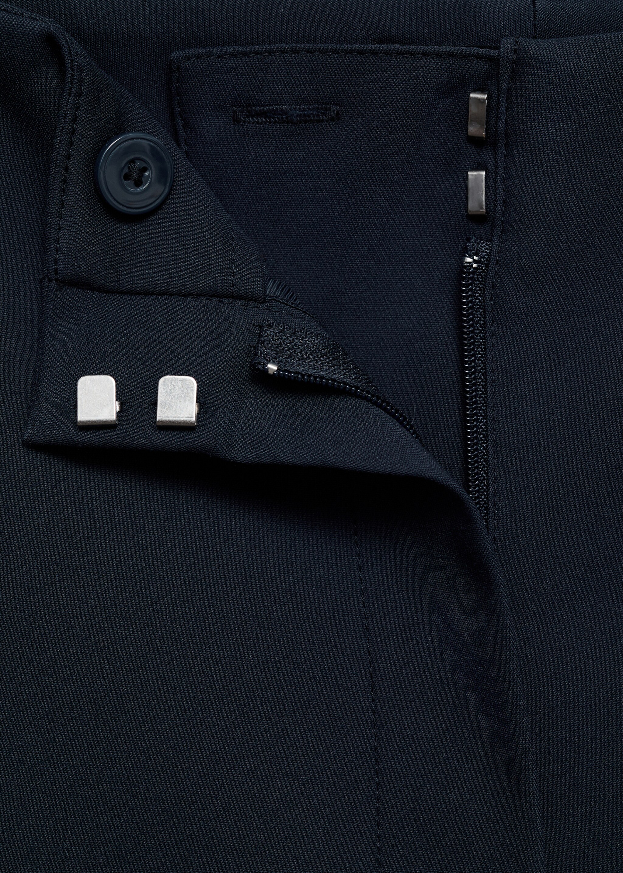 Straight trousers with jewel buttons - Details of the article 0