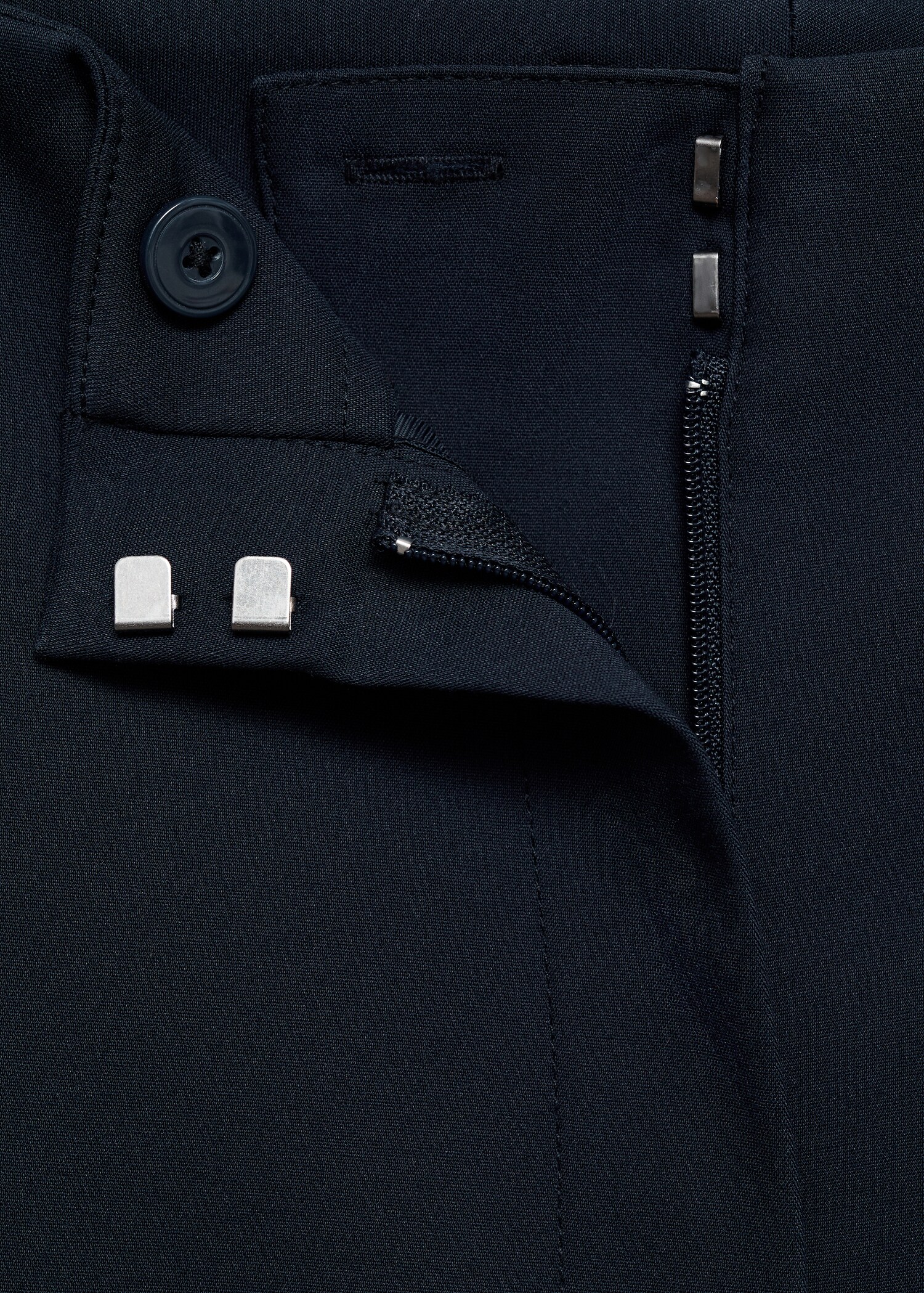 Straight trousers with jewel buttons - Details of the article 0