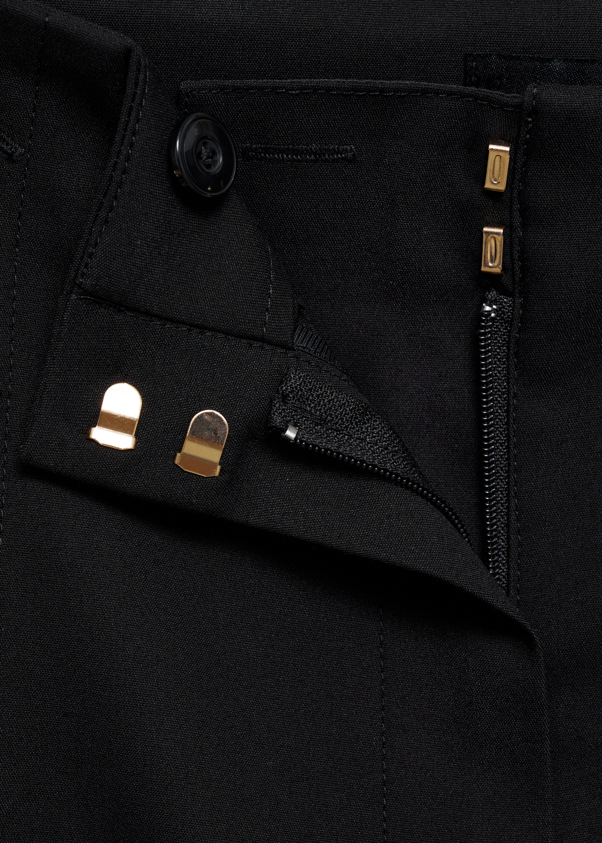 Straight trousers with jewel buttons - Details of the article 8