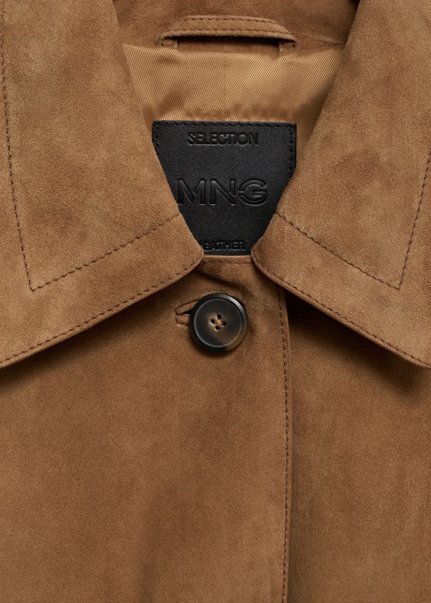 Chest-pocket suede jacket - Details of the article 8