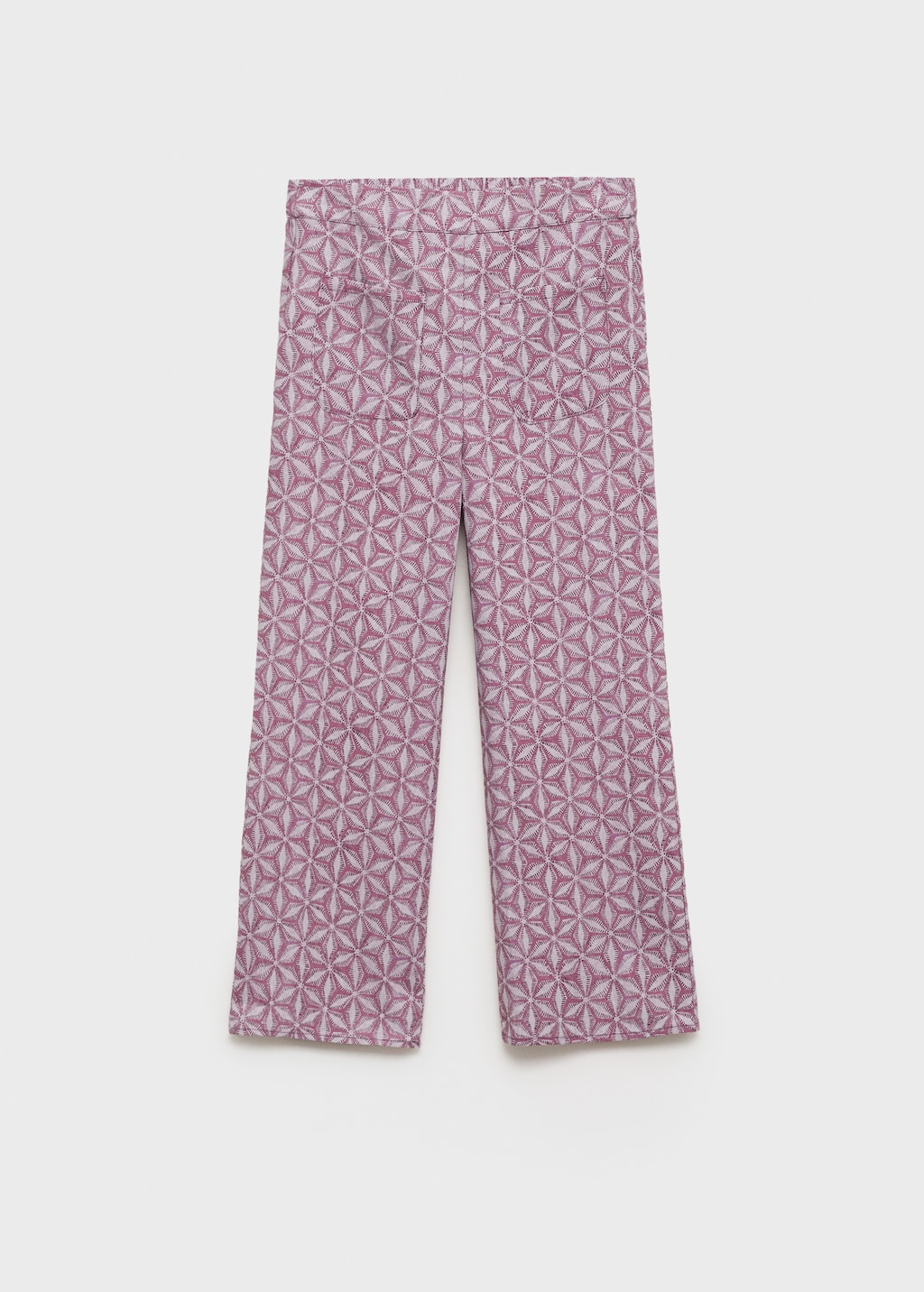 Printed pocket pants