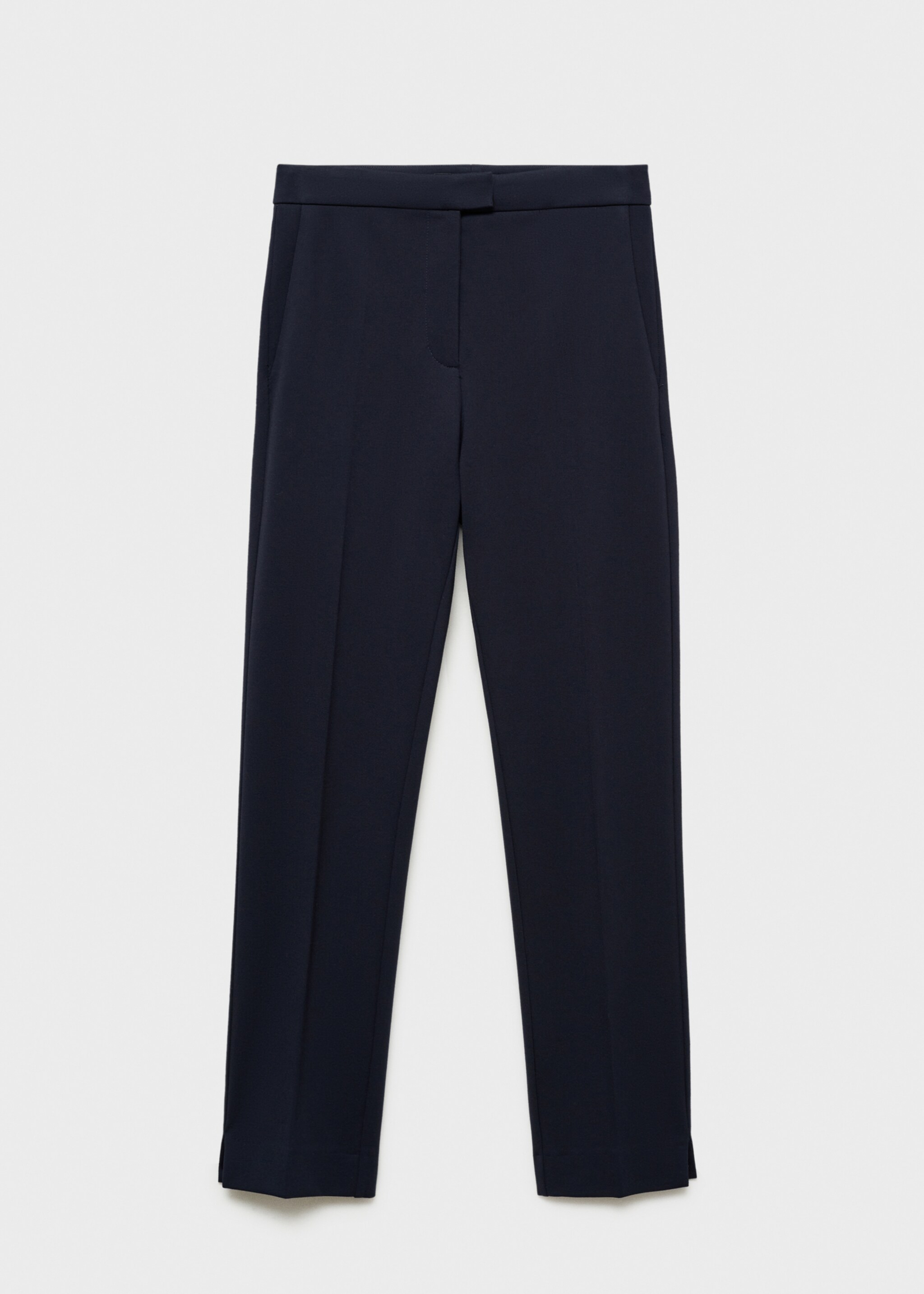 Straight mid-rise trousers - Article without model