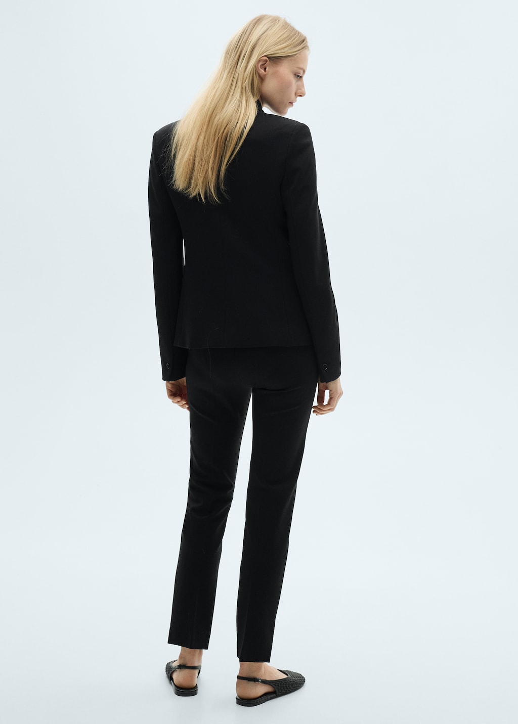Straight mid-rise pants - image 3