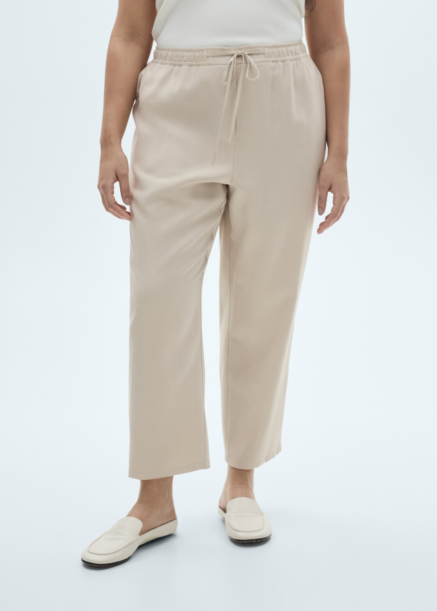 Pantalón fluido cintura elástica - Detalle del artículo 5