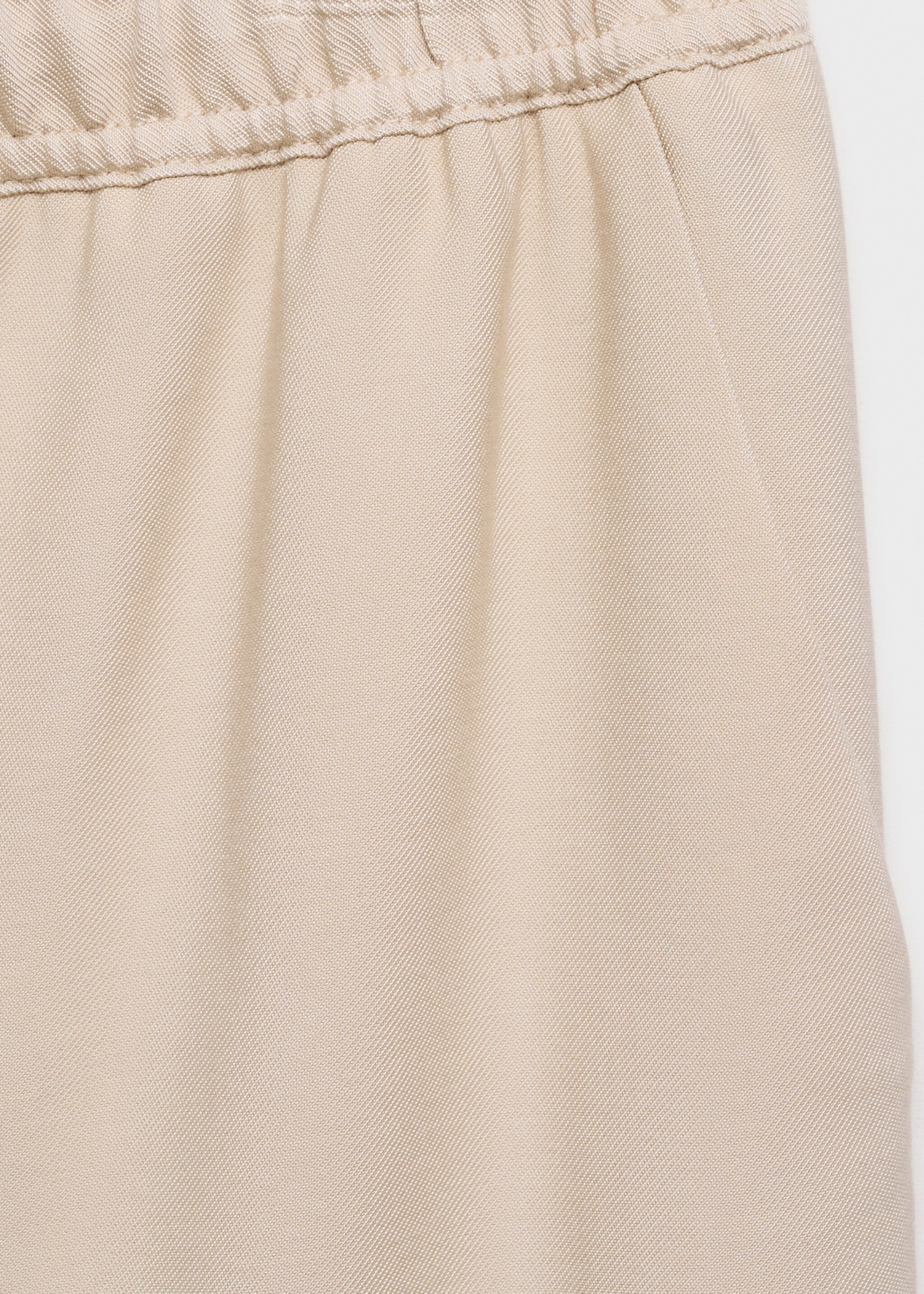 Elastic waist flowy pants - Details of the article 8