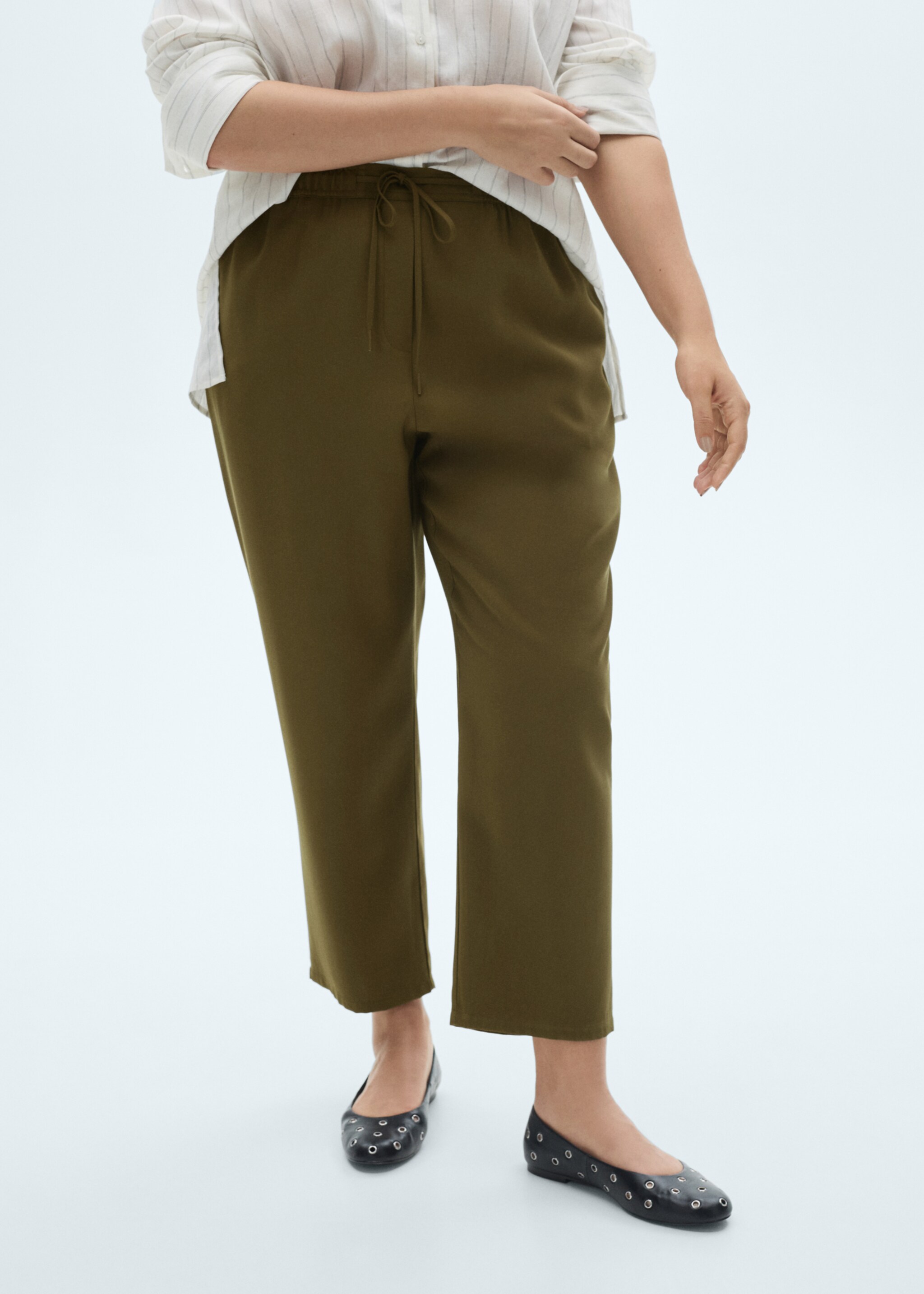 Pantalón fluido cintura elástica - Detalle del artículo 5