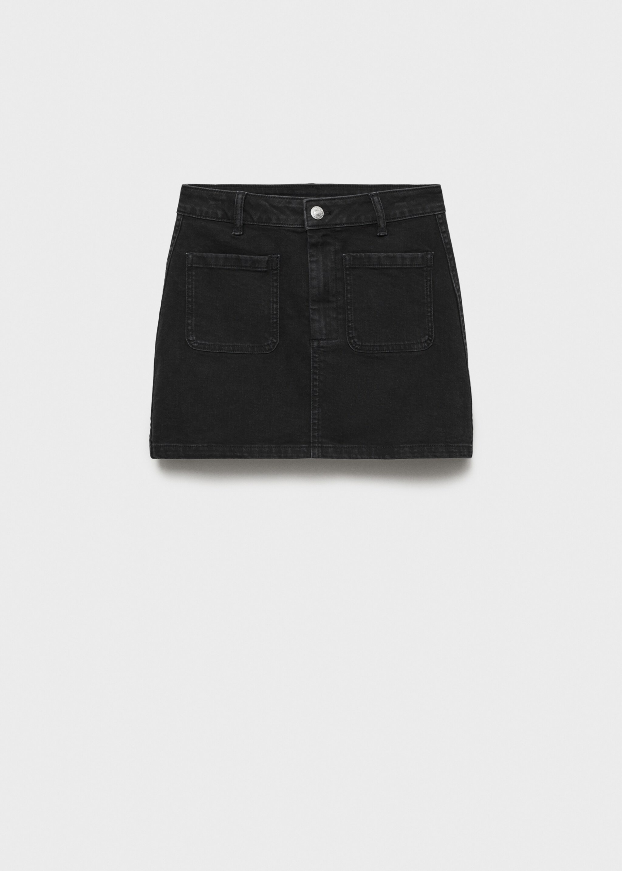 Minikjol i denim med fickor - Artikel utan modell