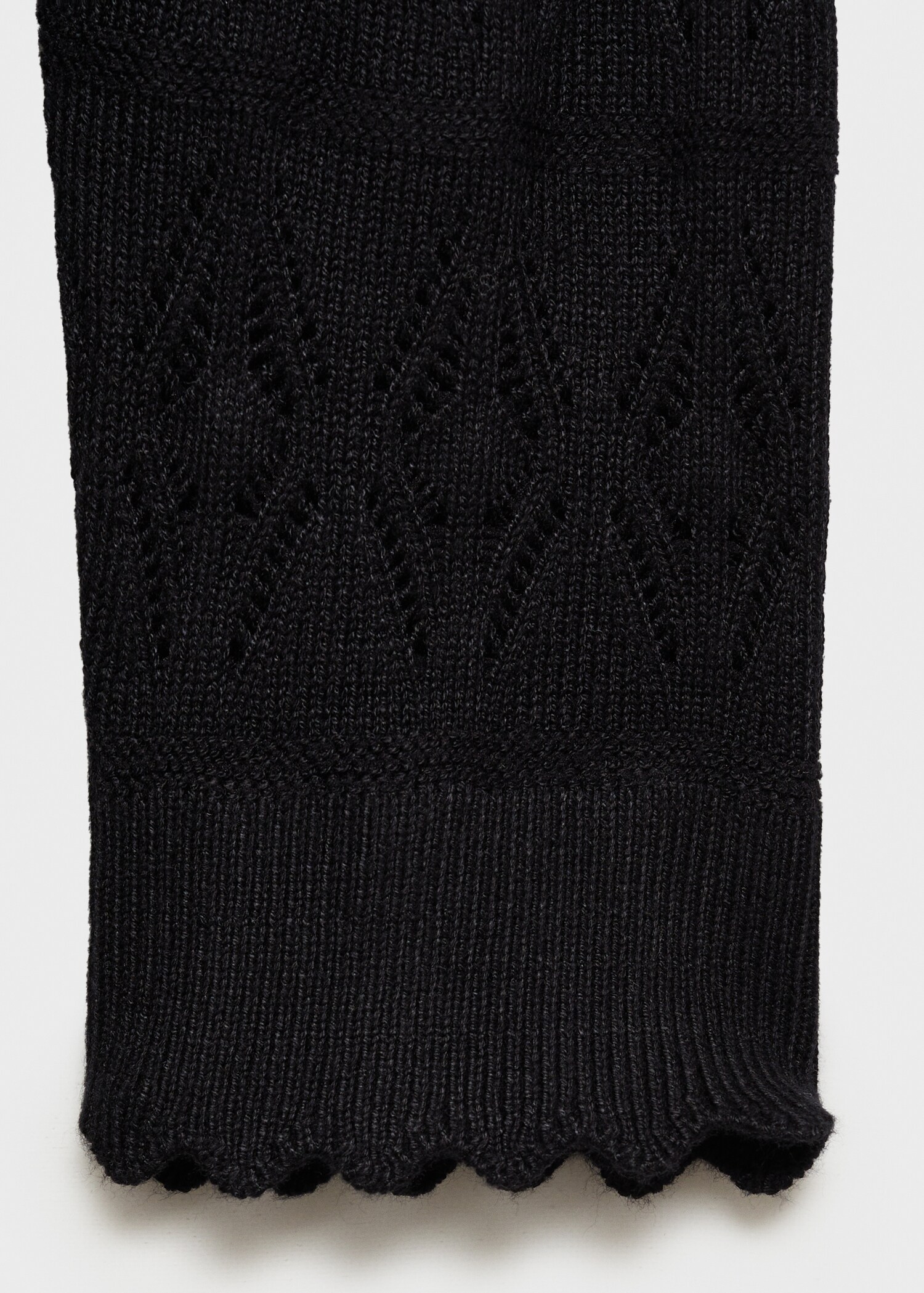 Long openwork knitted cardigan - Details of the article 0