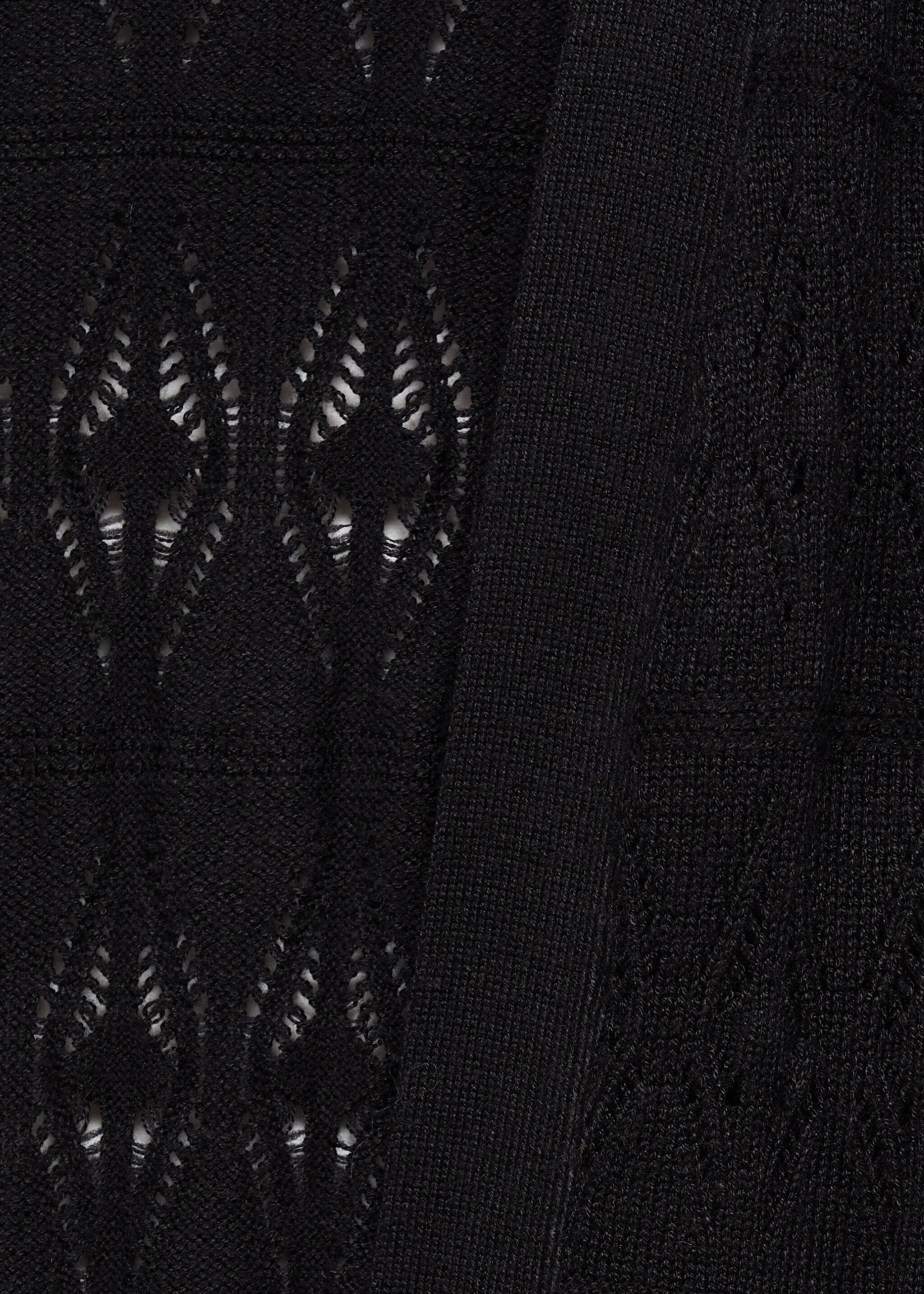 Long openwork knitted cardigan - Details of the article 8