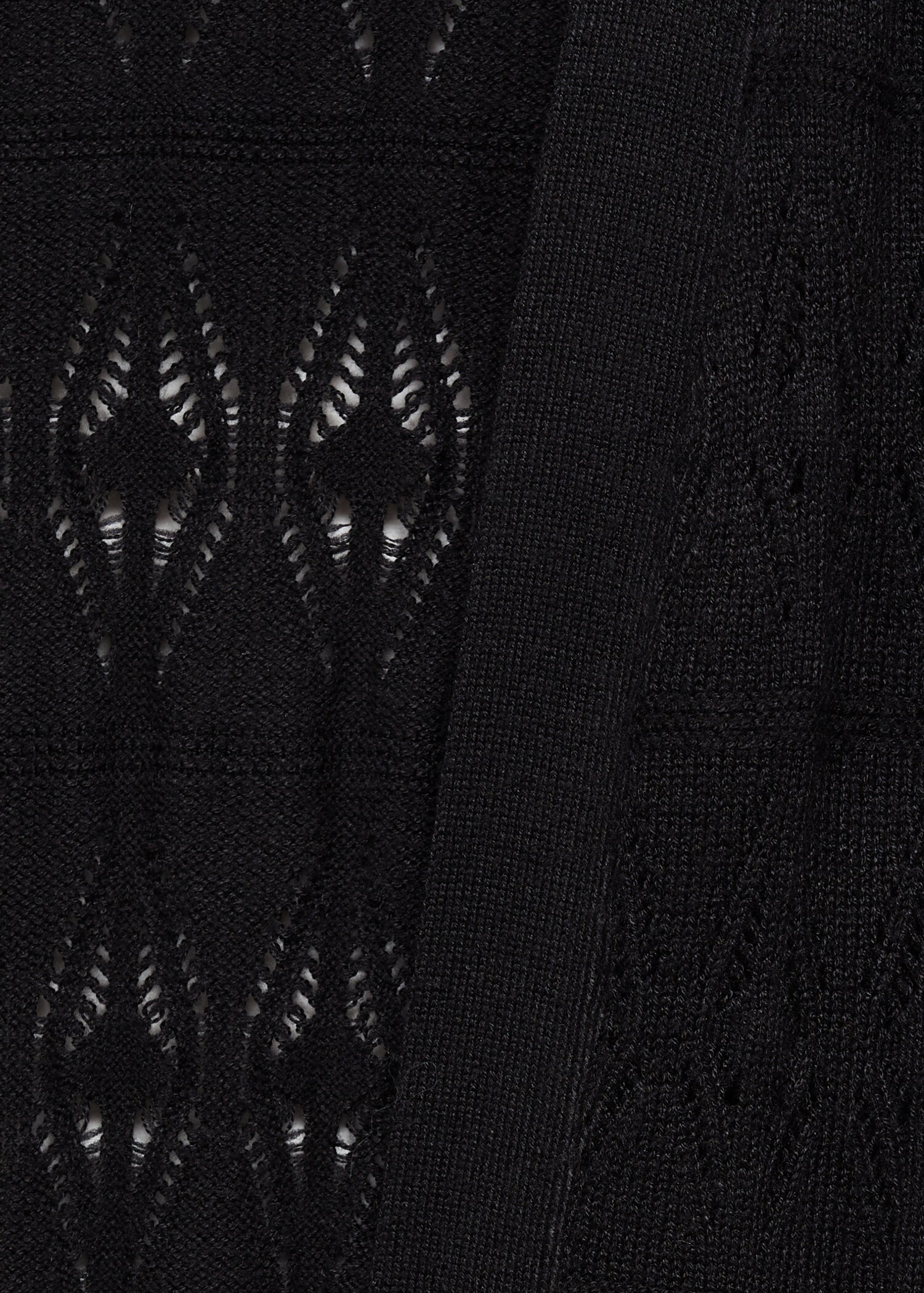 Long openwork knitted cardigan - Details of the article 8