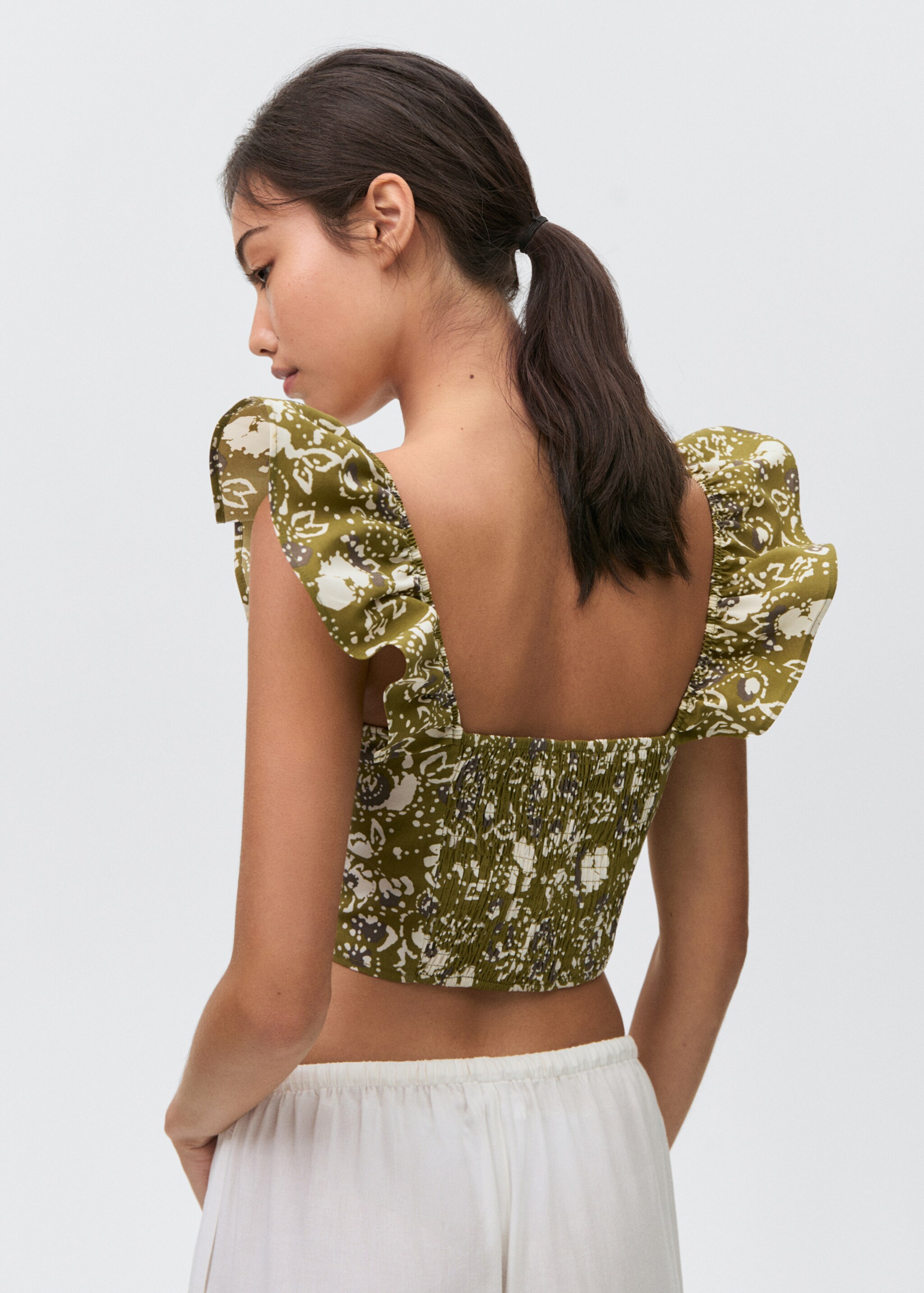Draped top - Reverse of the article