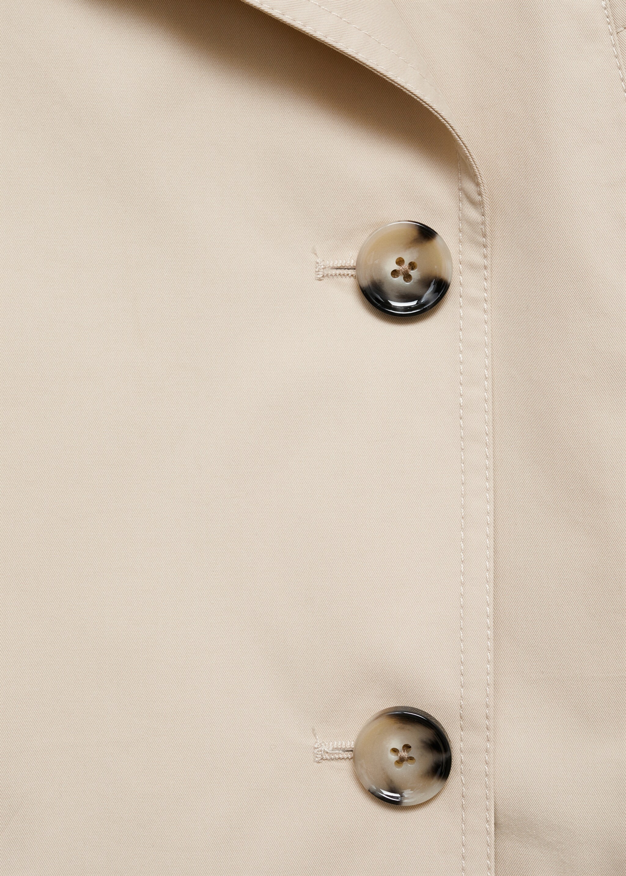 Kurzer zweireihiger Trenchcoat - Detail des Artikels 8