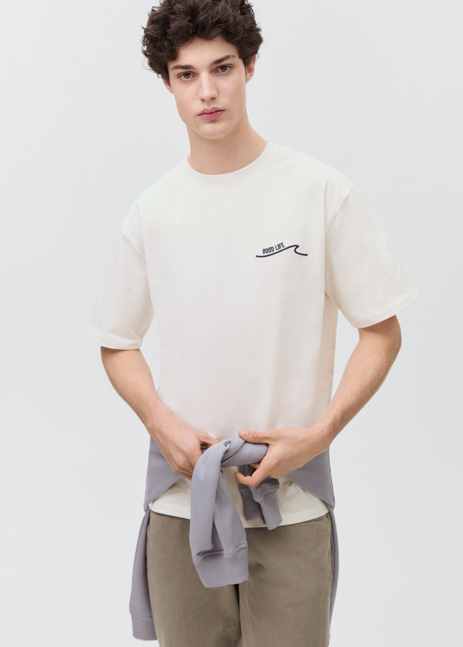 Short-sleeved printed t-shirt - Medium plane