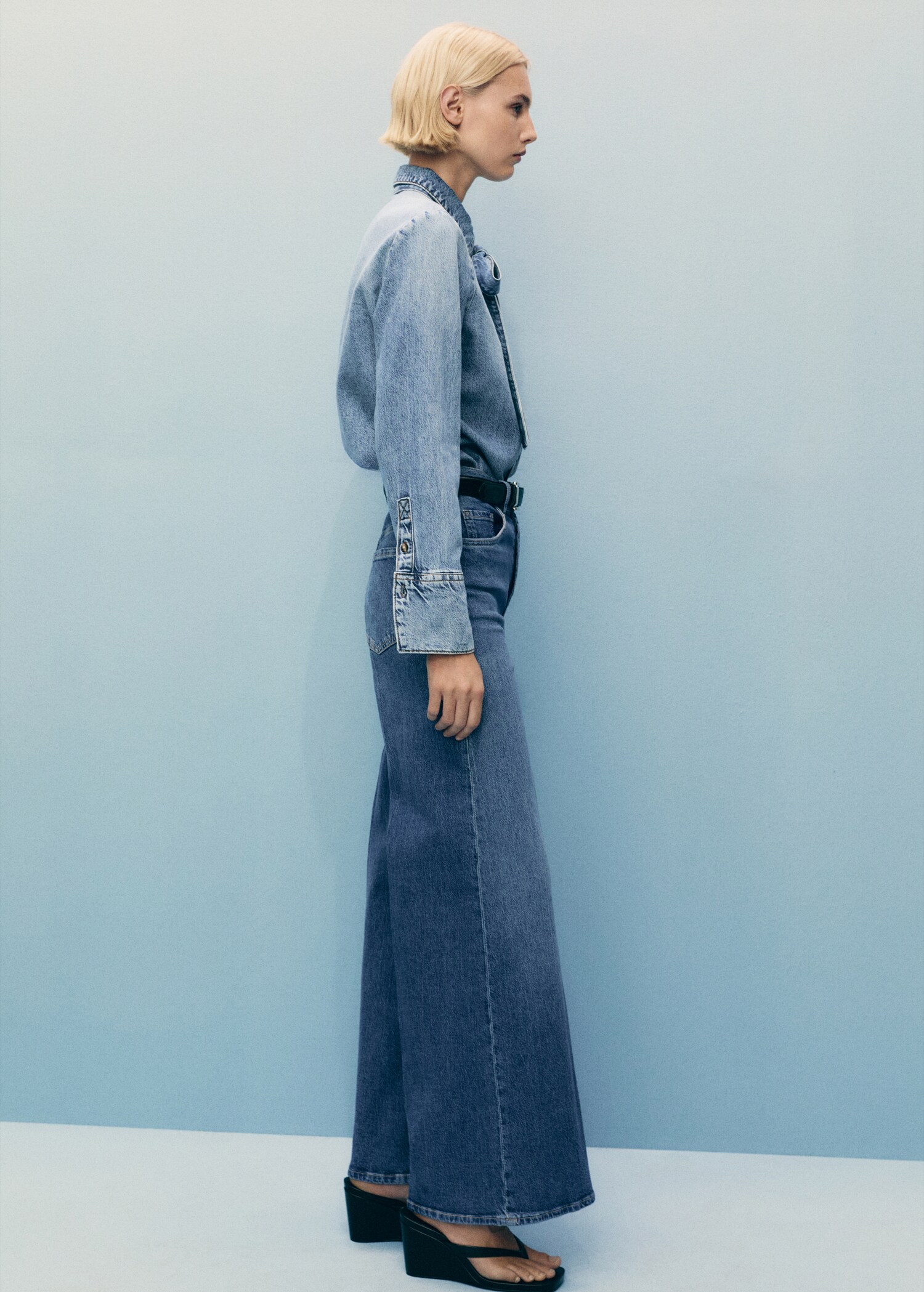 High-rise wideleg jeans - Details of the article 2
