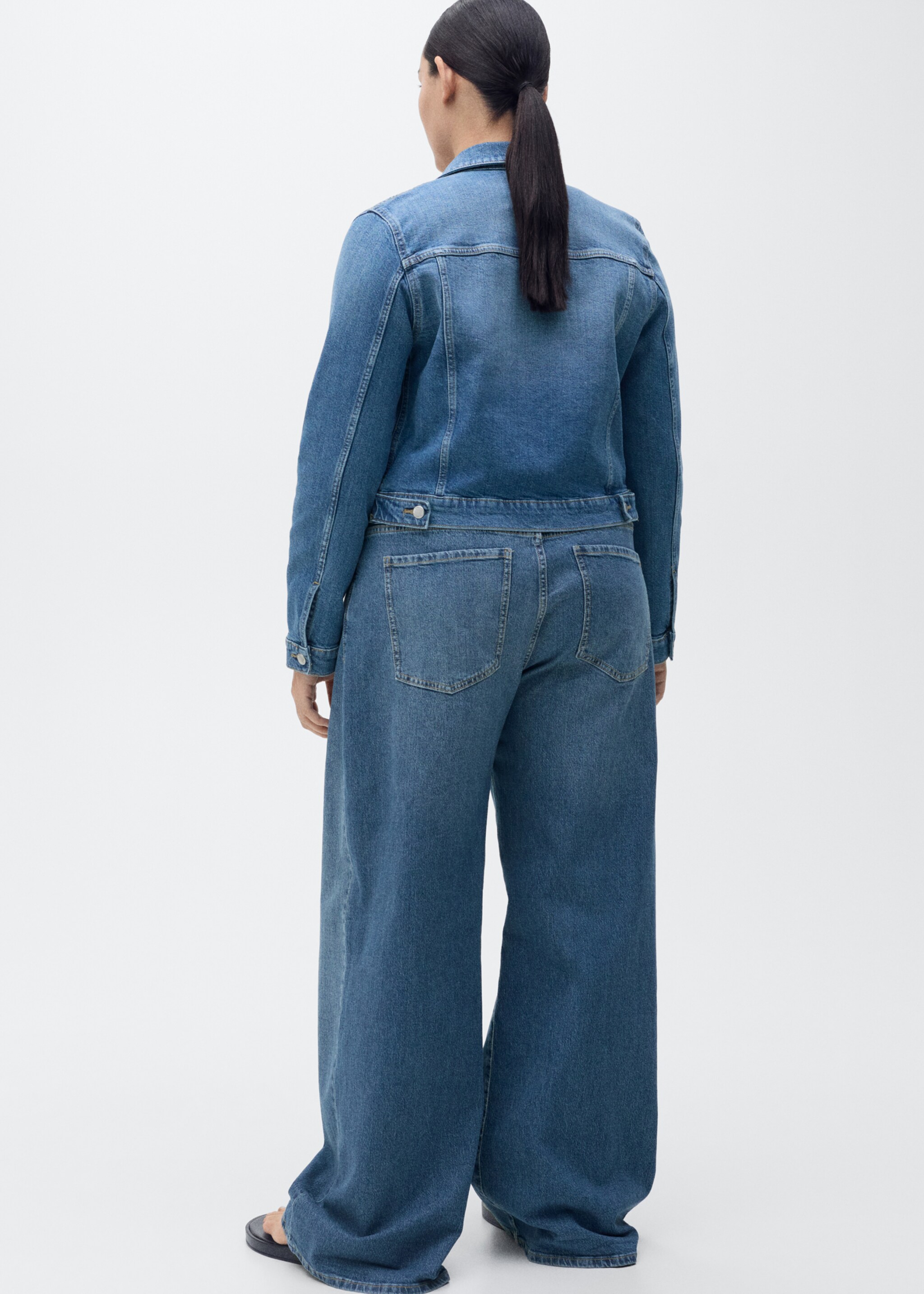 Jeans wideleg tiro alto - Detalle del artículo 4