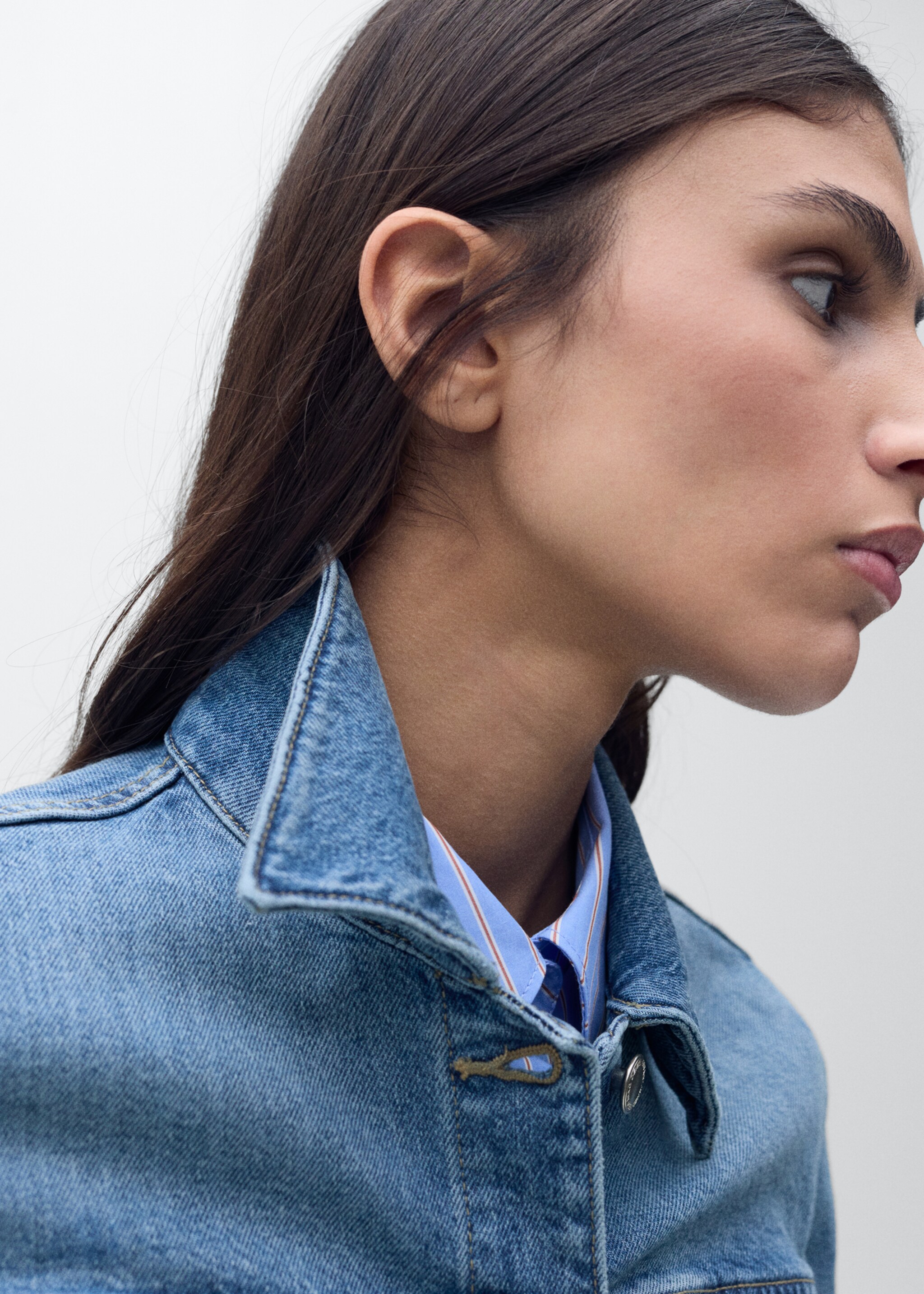 Crop denim jacket - Details of the article 1