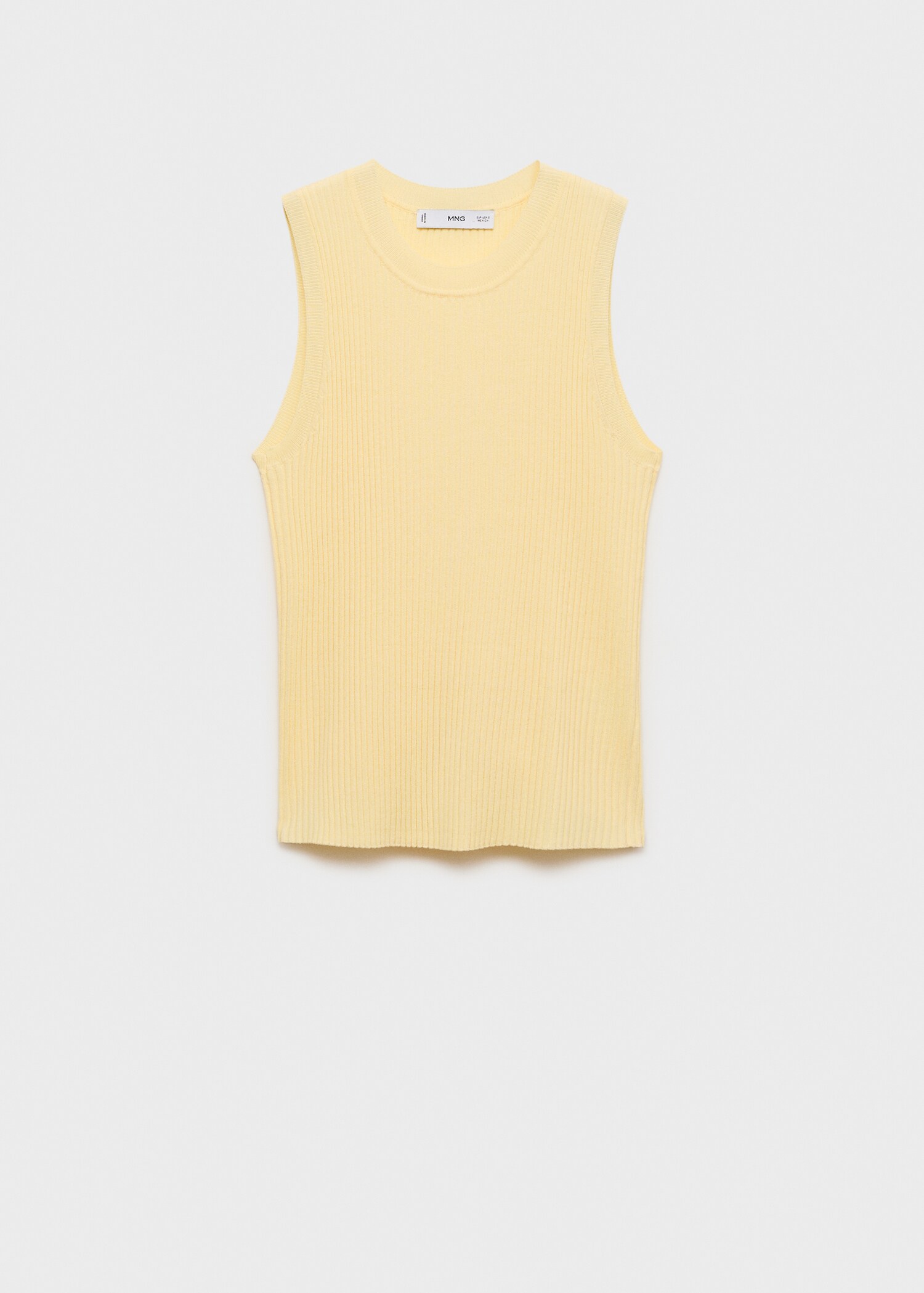 Ribbed knit top - Article without model