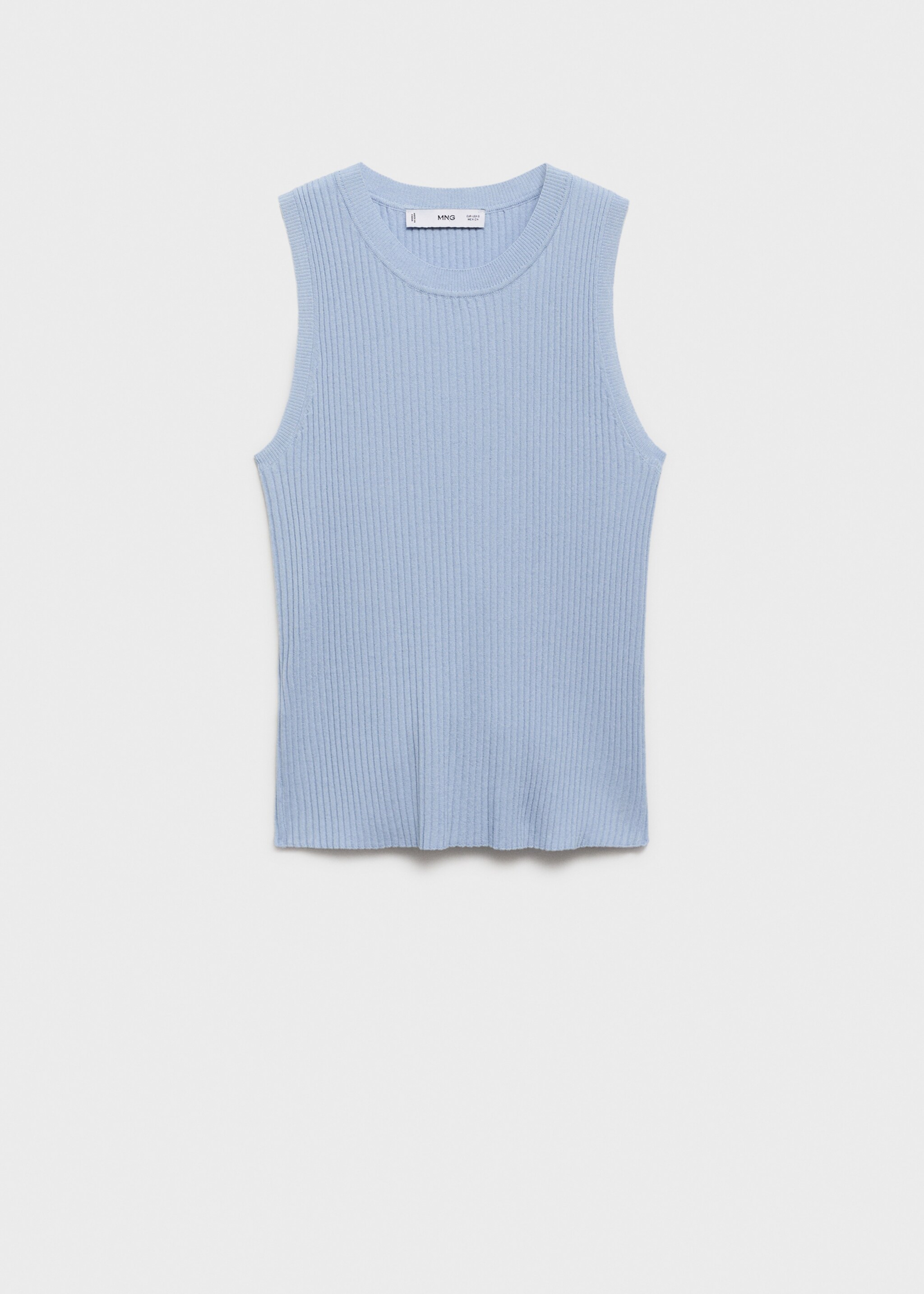 Ribbed knit top - Article without model