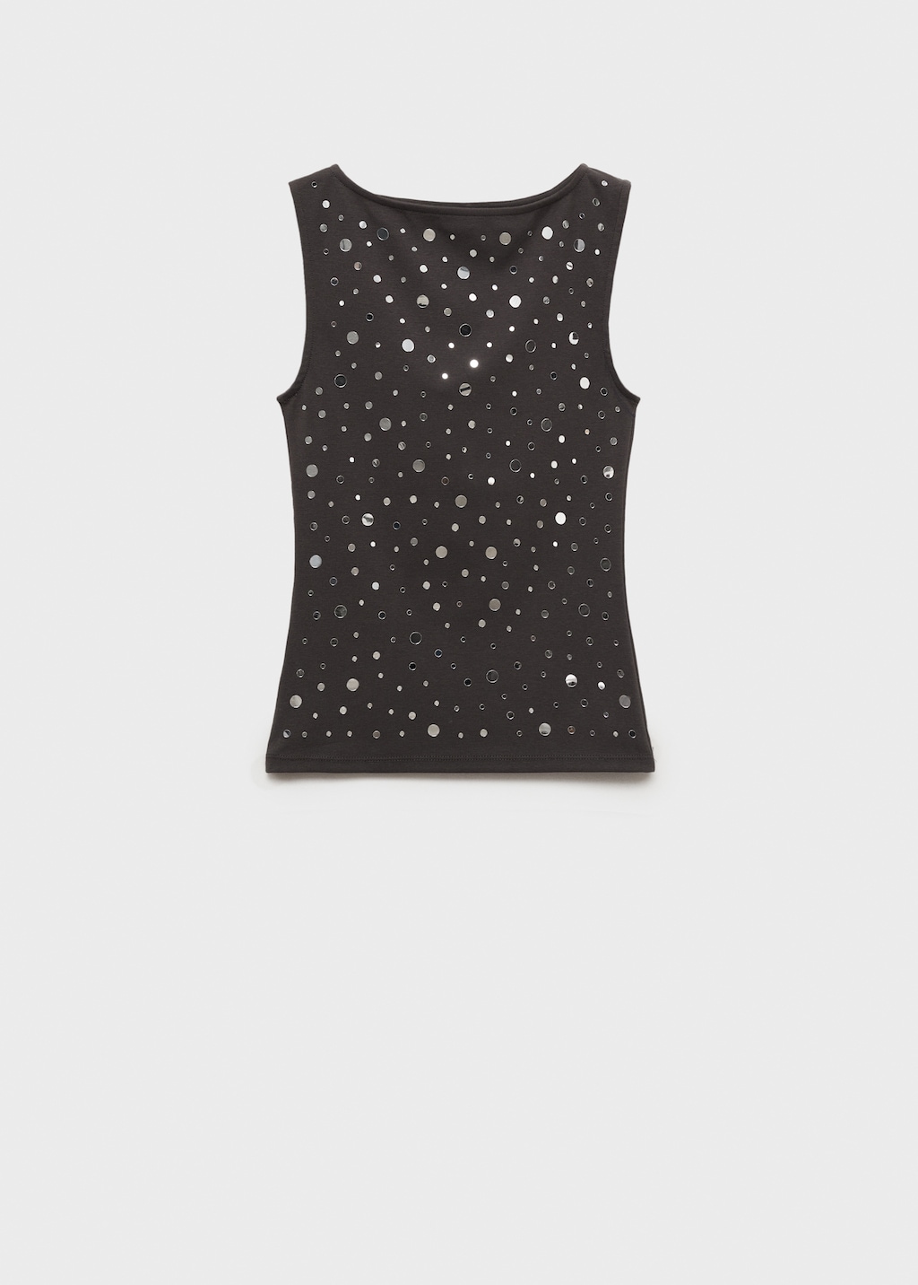 Cotton top with sequin detail | MANGO Japan