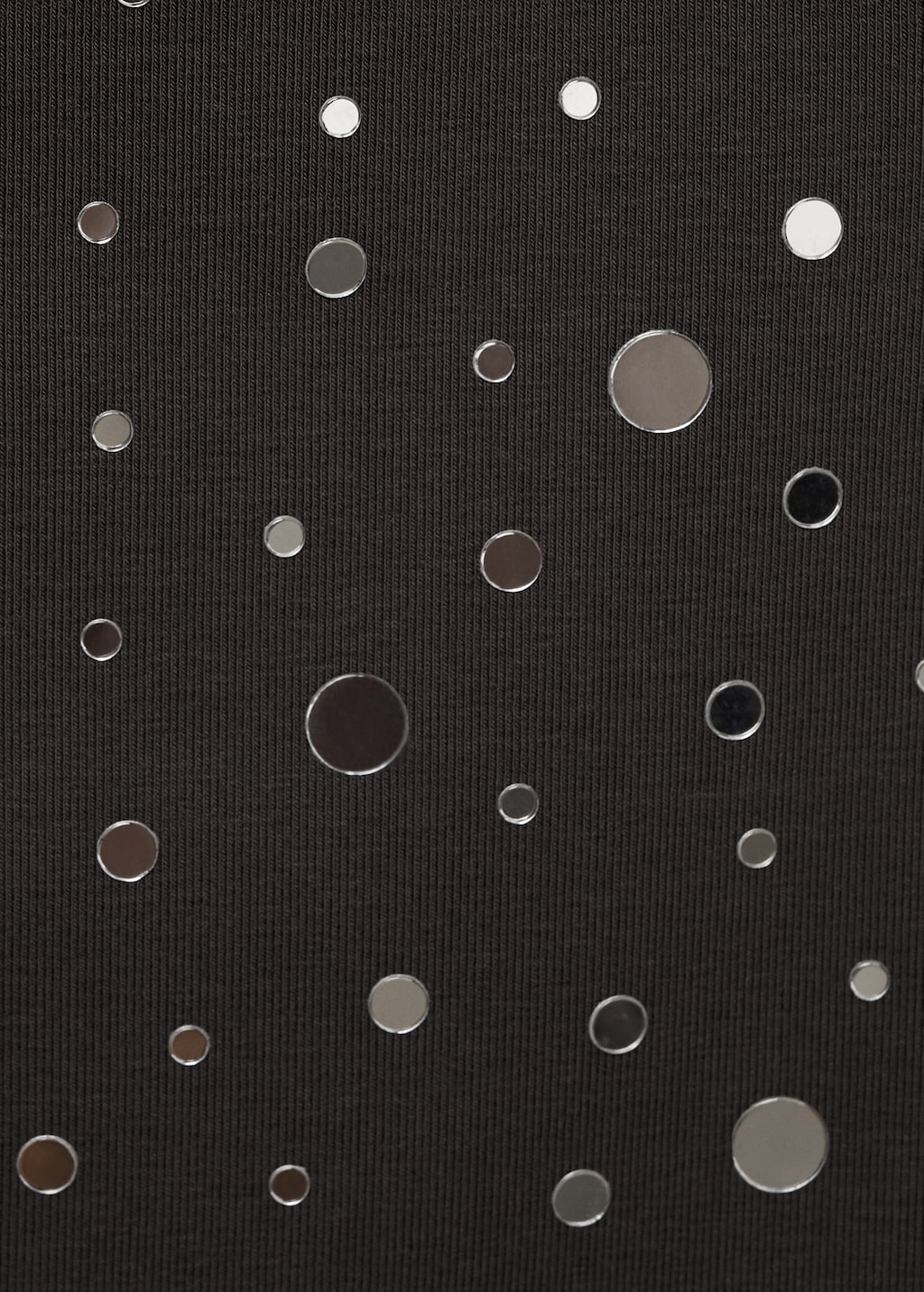 Cotton top with sequin detail - Women | MANGO USA