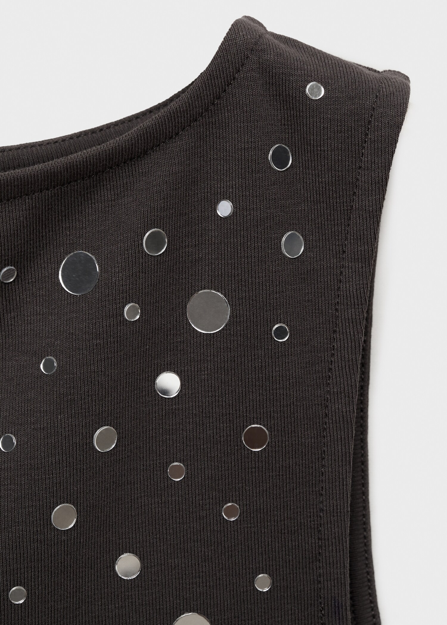 Cotton top with sequin detail - Details of the article 8