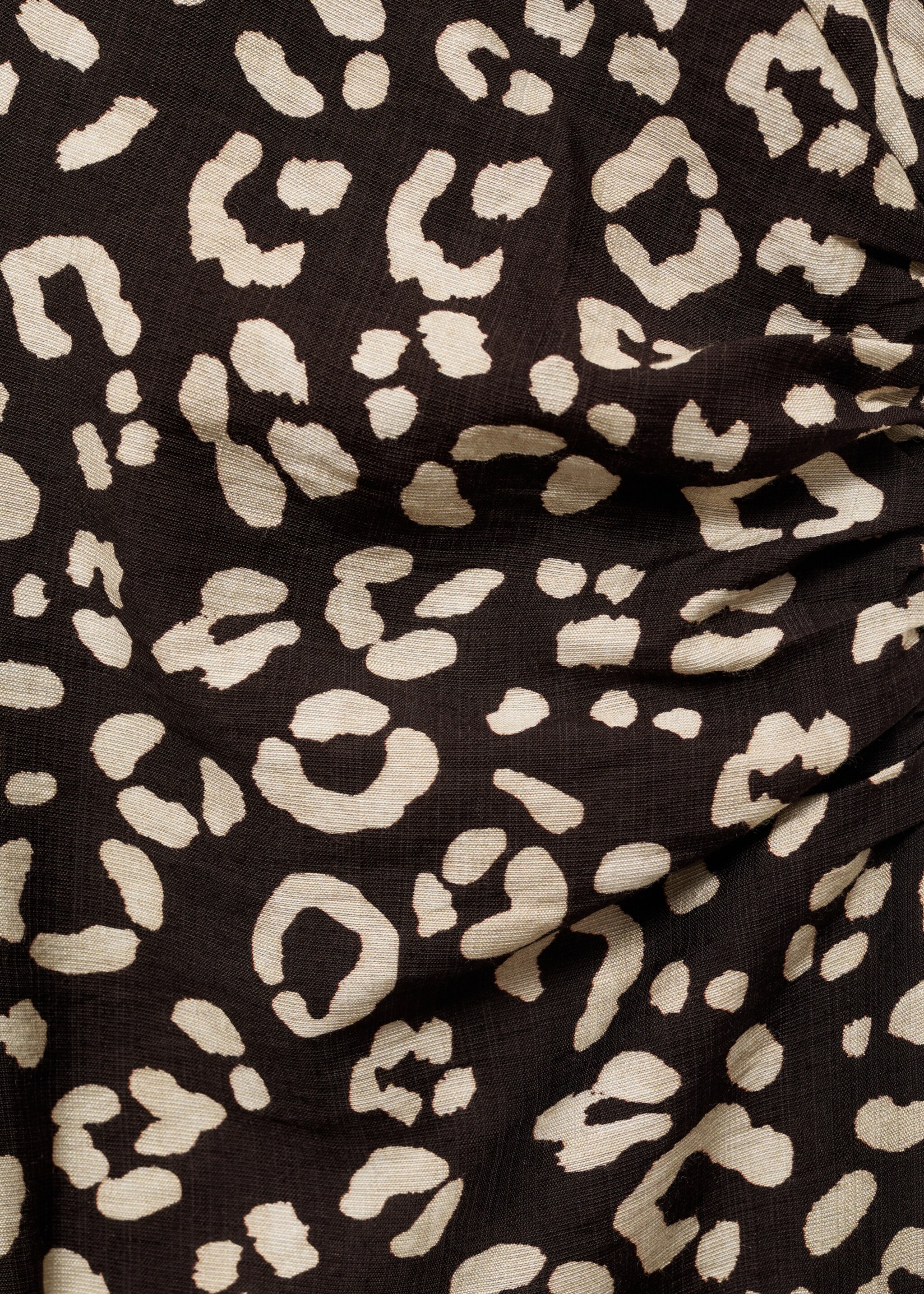 Leopard-print dress with frayed ends - Details of the article 8